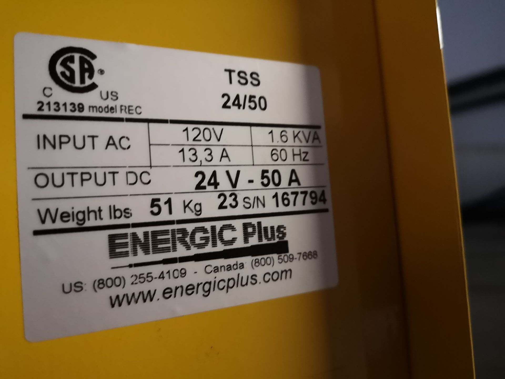 CROWN 30-WRTT 24V ELECTRIC WALKIE, 3,000LB CAP., 156" MAX LIFT, S/N 6A239899 W/ ENERGIC PLUS - Image 6 of 6