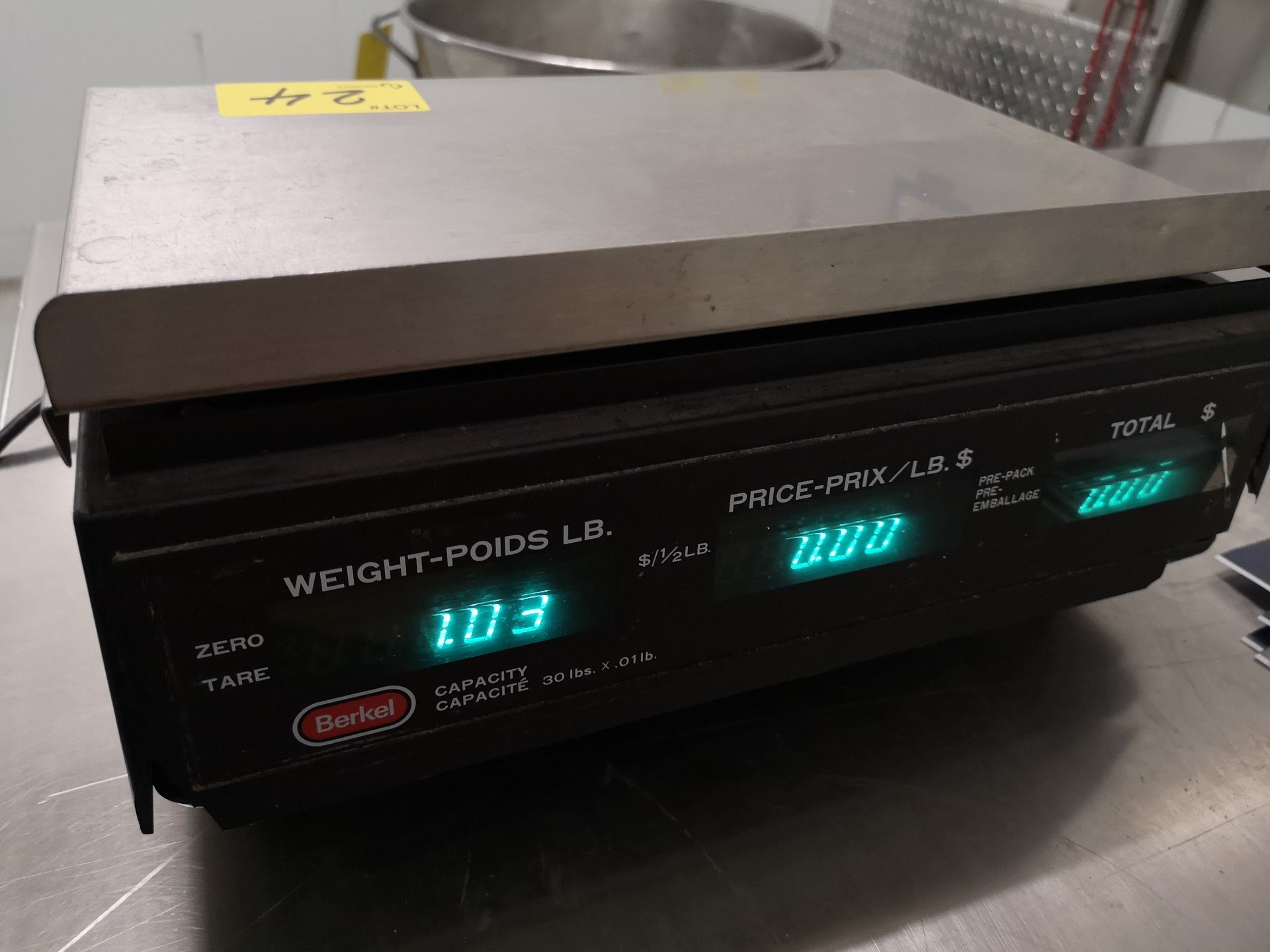 BERKEL 30LB CAP. DIGITAL SCALE - Image 6 of 6