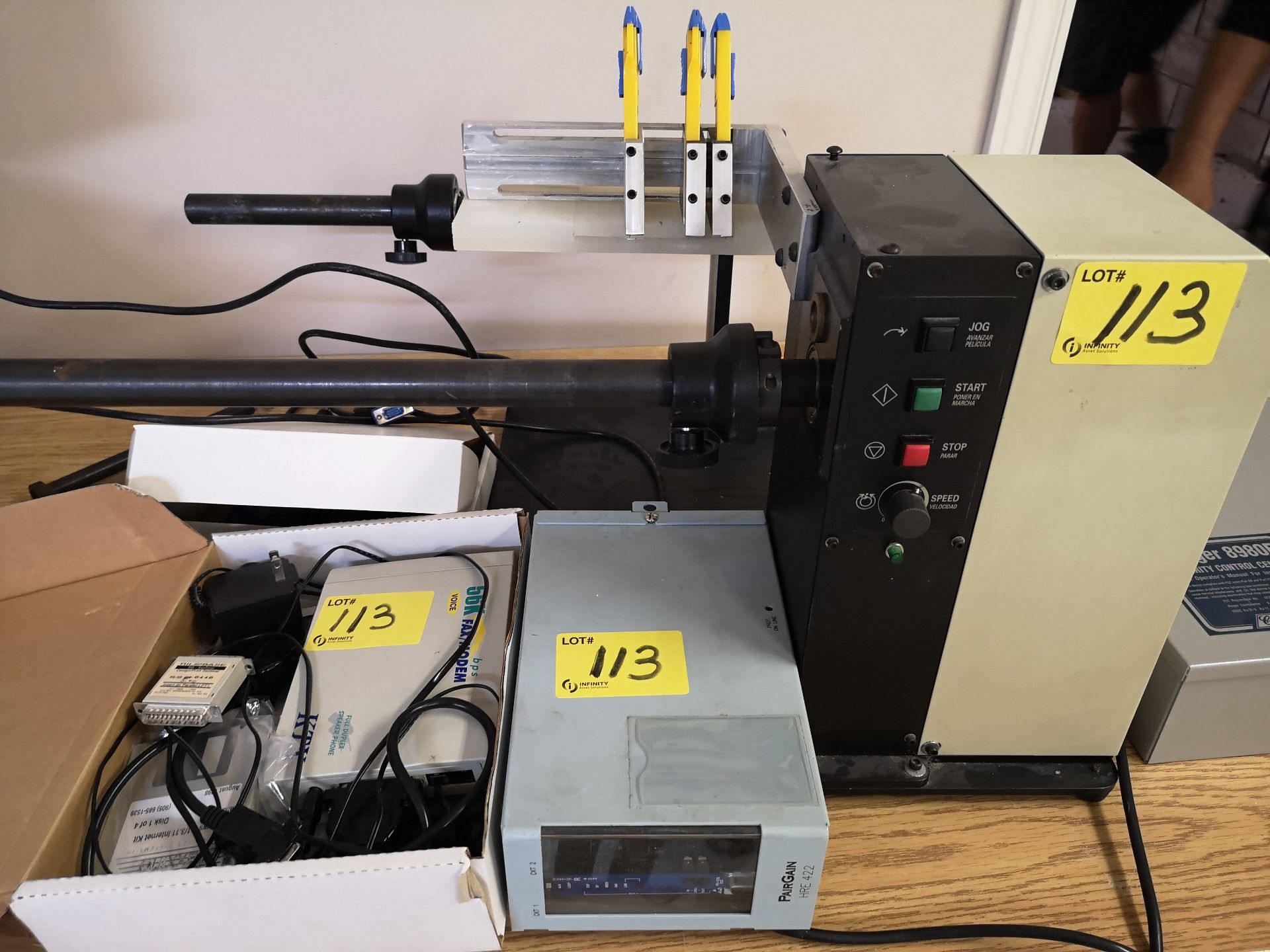 HERCULES 200 LABEL PRINTER W/ FEEDER, MONITOR, ETC. - Image 4 of 6