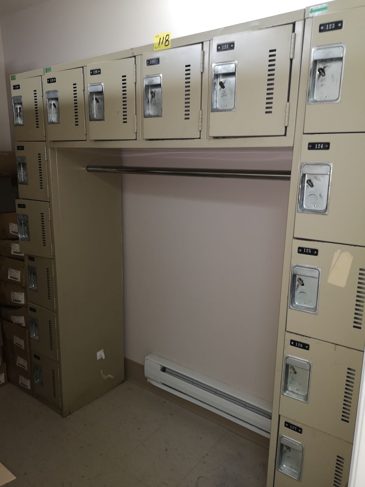 LOT OF (2) BANKS OF LOCKERS EACH WITH 16-DOORS - Image 2 of 2