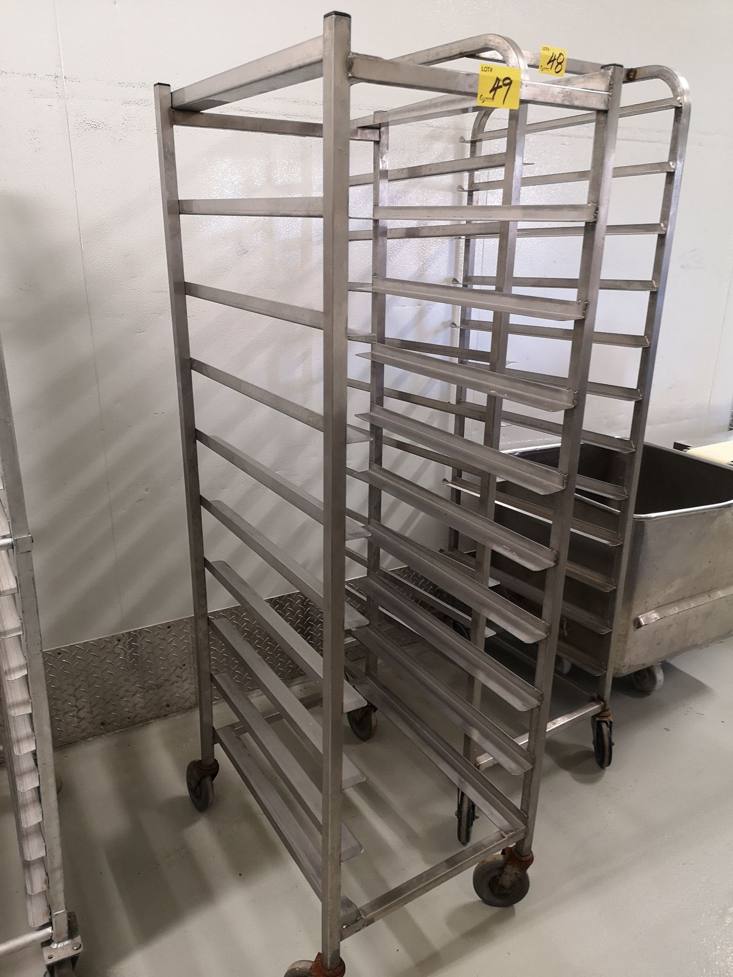 STAINLESS STEEL 10-SHELF BAKER'S RACK