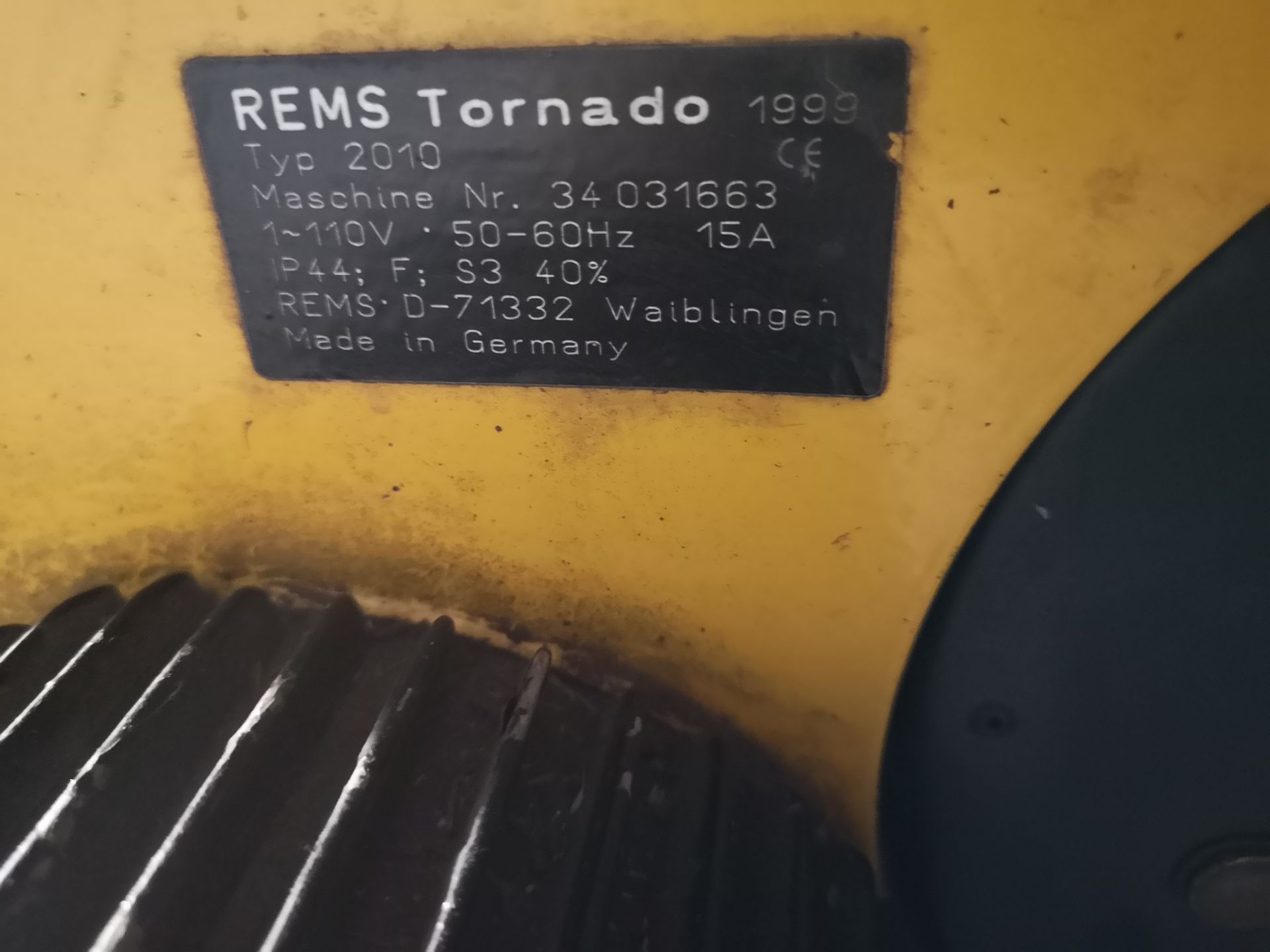 REMS PORTABLE PIPE THREADER - Image 4 of 5