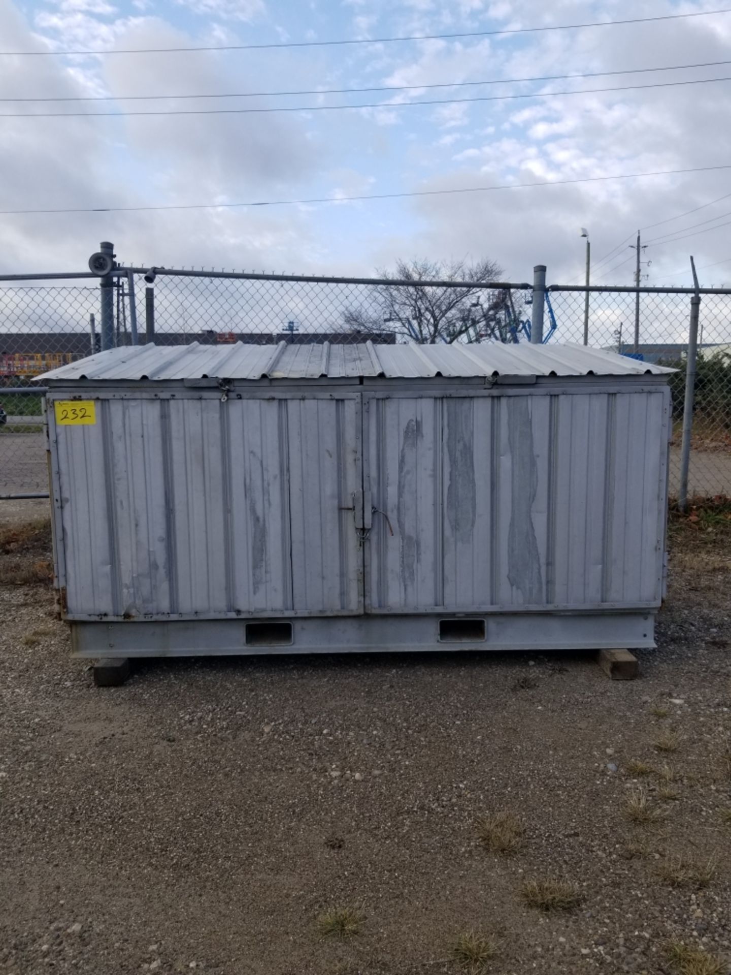 STEEL STORAGE UNIT 96"W X 42"D X 36"H