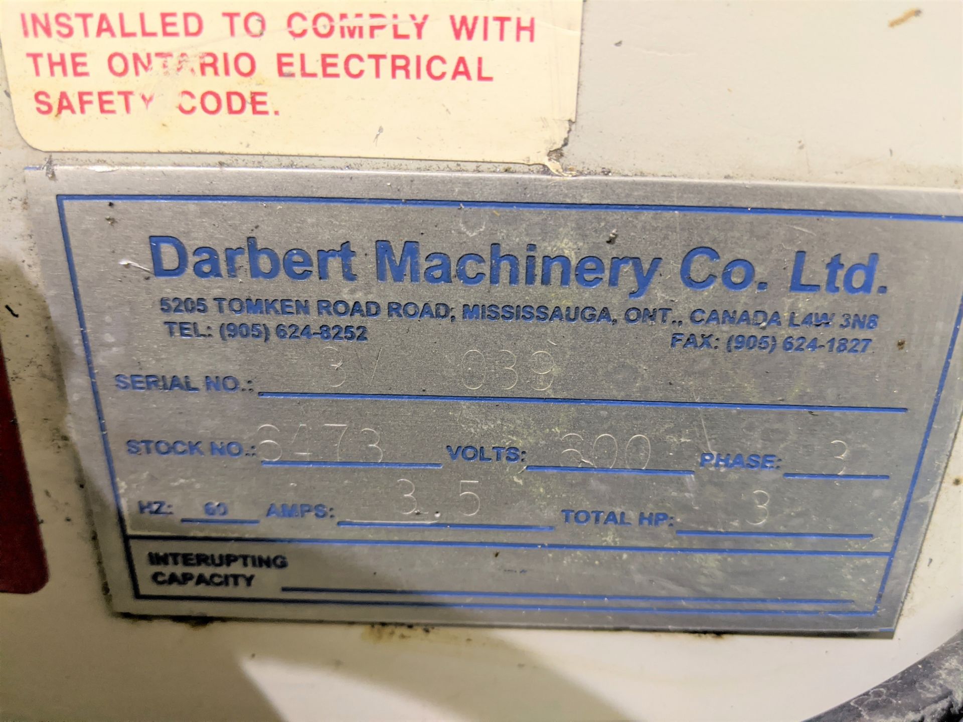 DARBERT MICROCUT CNC VERTICAL MILLING MACHINE, 3HP, ACURITE 3-AXIS CNC CONTROL, R8, ALIGN POWER - Image 12 of 12