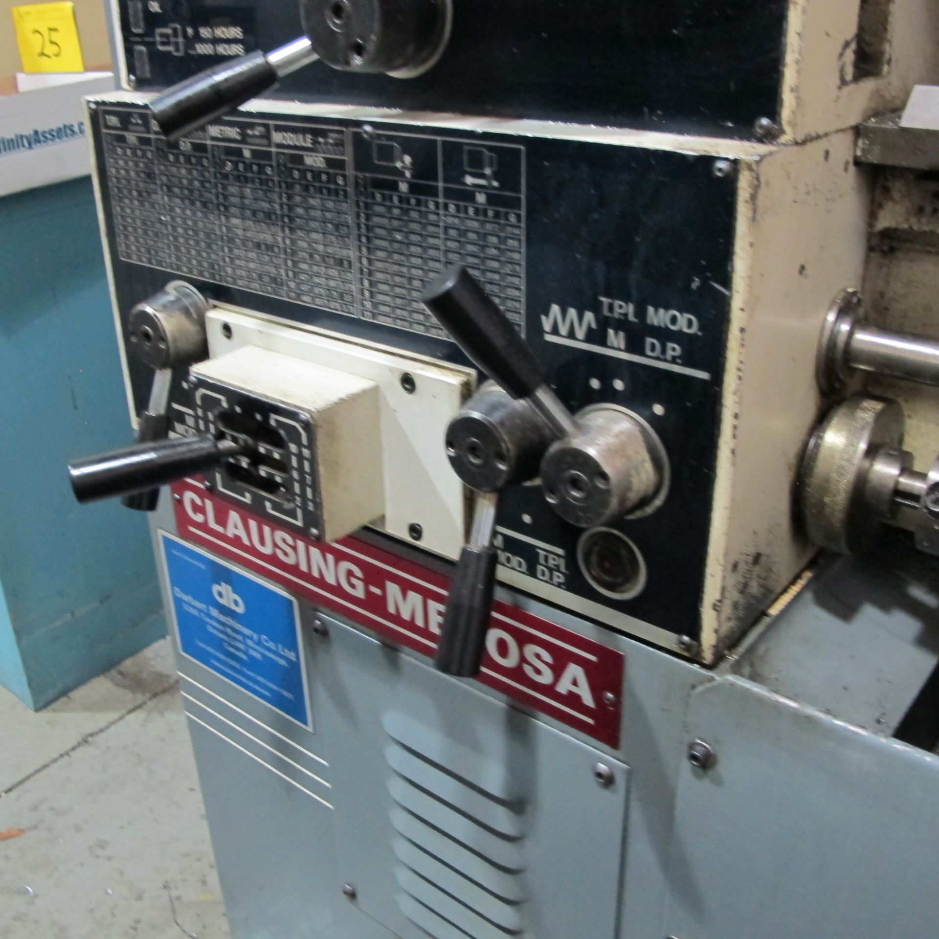 CLAUSING-METOSA C1430S LATHE, 8" 3-JAW CHUCK, ACURITE 2-AXIS DRO, 14” X 30”, SPEEDS TO 2,000 RPM, - Image 5 of 7