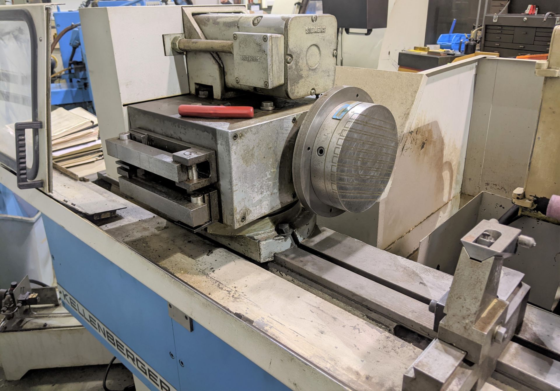 KELLENBERGER UR 175X1000 CNC CYLINDRICAL GRINDER, S/N 31.209.029, 12" GRINDING WHEEL, 65" TABLE, - Image 3 of 19