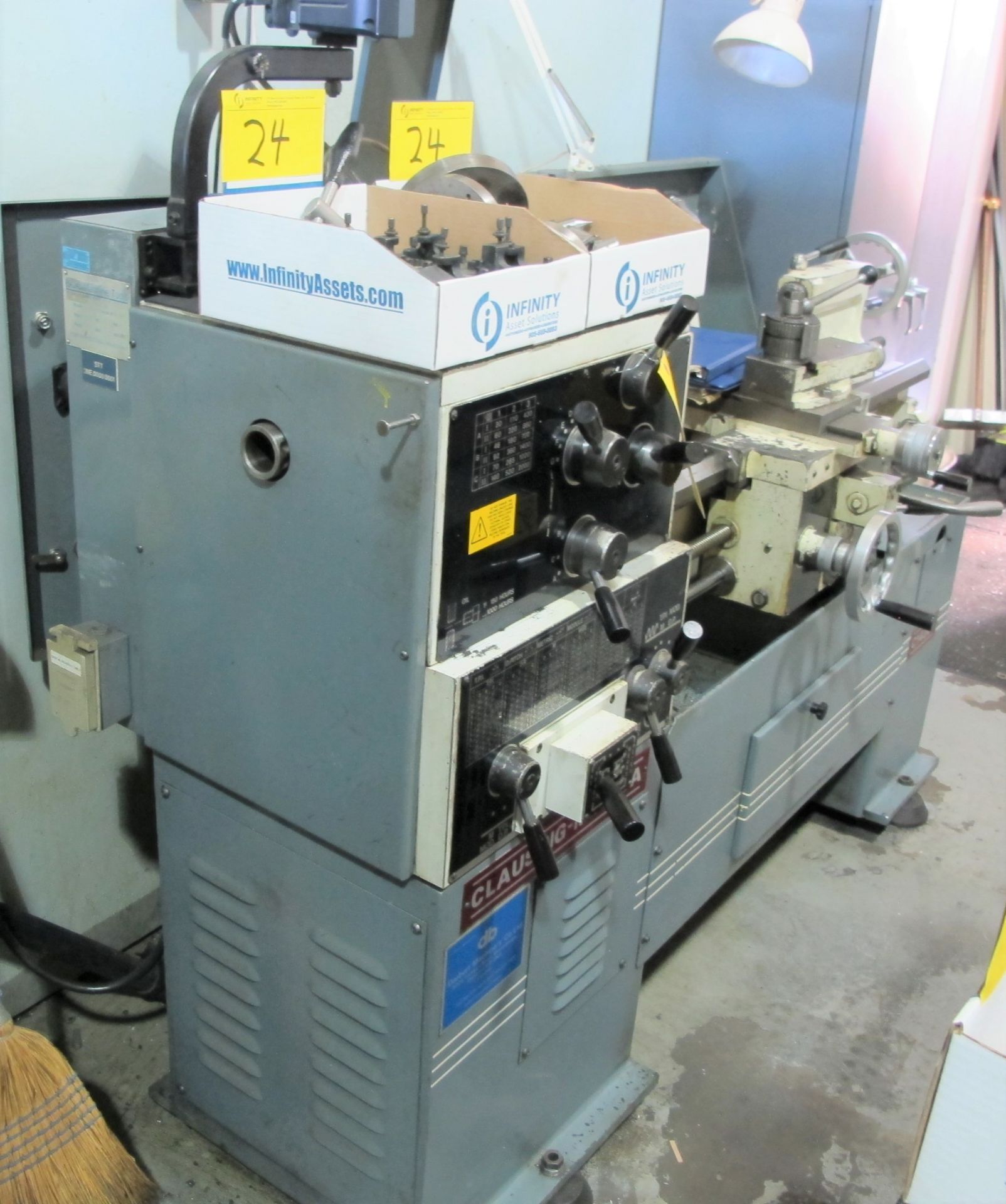 CLAUSING-METOSA C1430S LATHE, 8" 3-JAW CHUCK, ACURITE 2-AXIS DRO, 14” X 30”, SPEEDS TO 2,000 RPM, - Image 2 of 7
