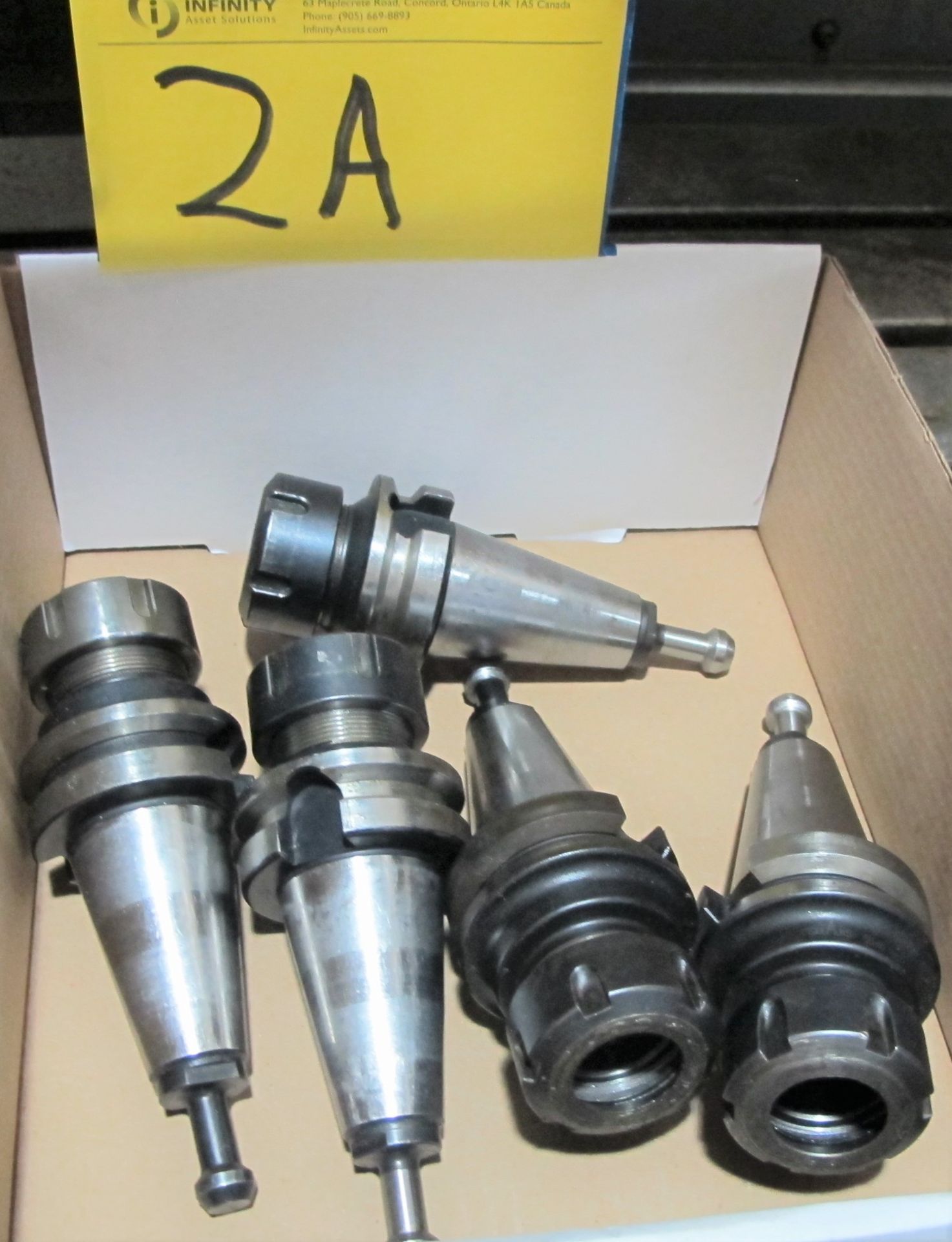 LOT OF (5) CAT40 TOOL HOLDERS