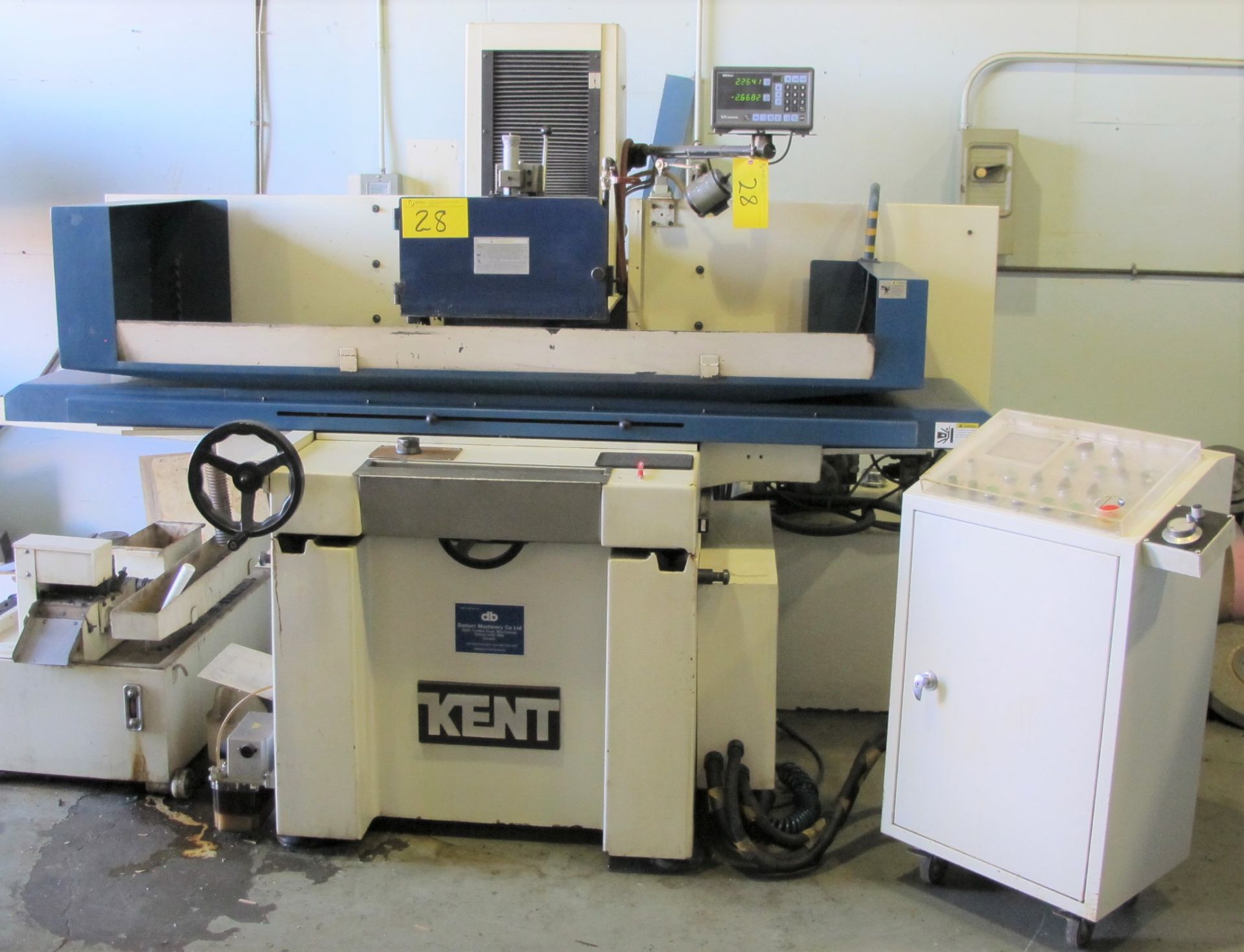 2003 KENT KGS-84MS1 SURFACE GRINDER, 16” X 32” MAGNETIC SURFACE PLATE, MITUTOYO DRO, DIGITAL