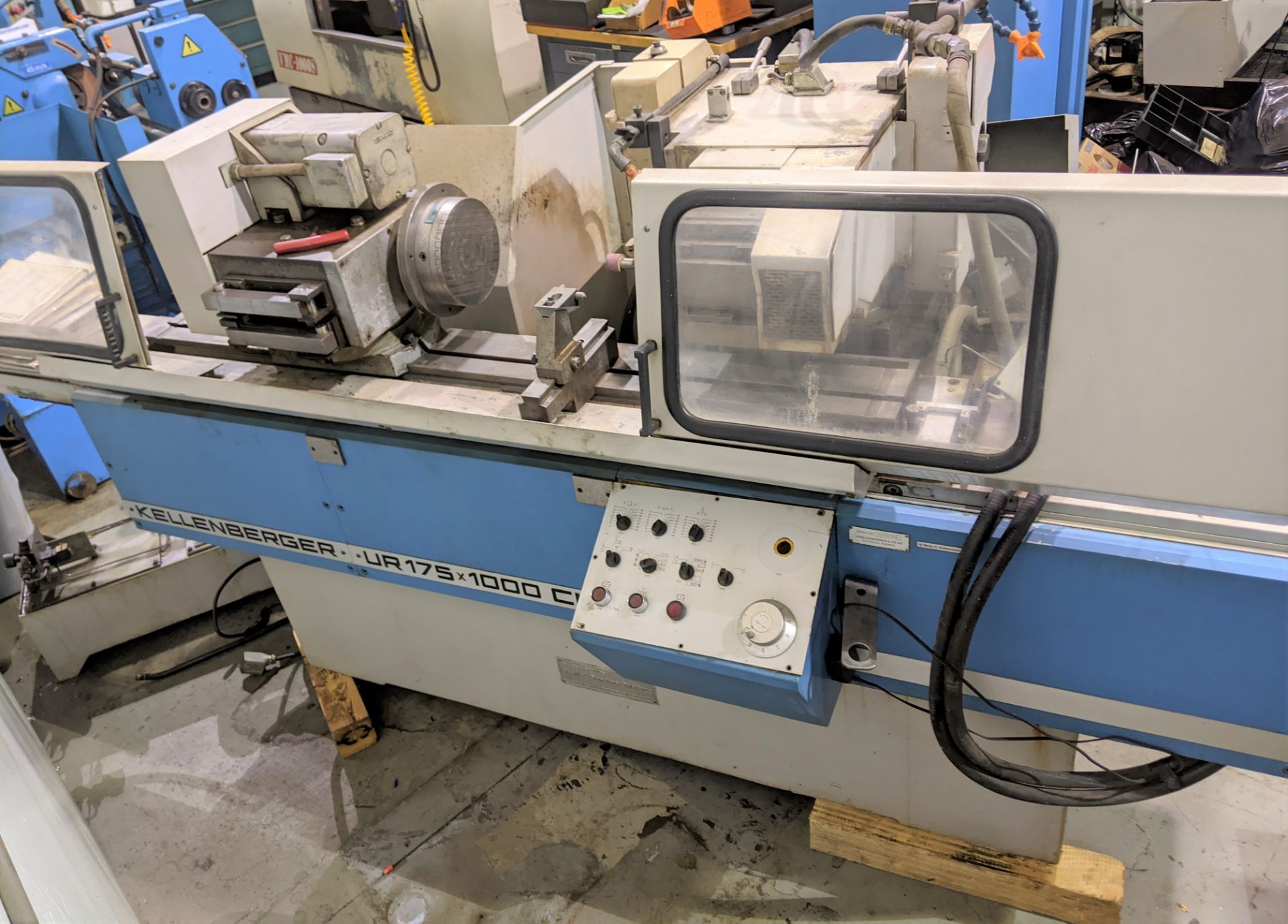 KELLENBERGER UR 175X1000 CNC CYLINDRICAL GRINDER, S/N 31.209.029, 12" GRINDING WHEEL, 65" TABLE, - Image 2 of 19