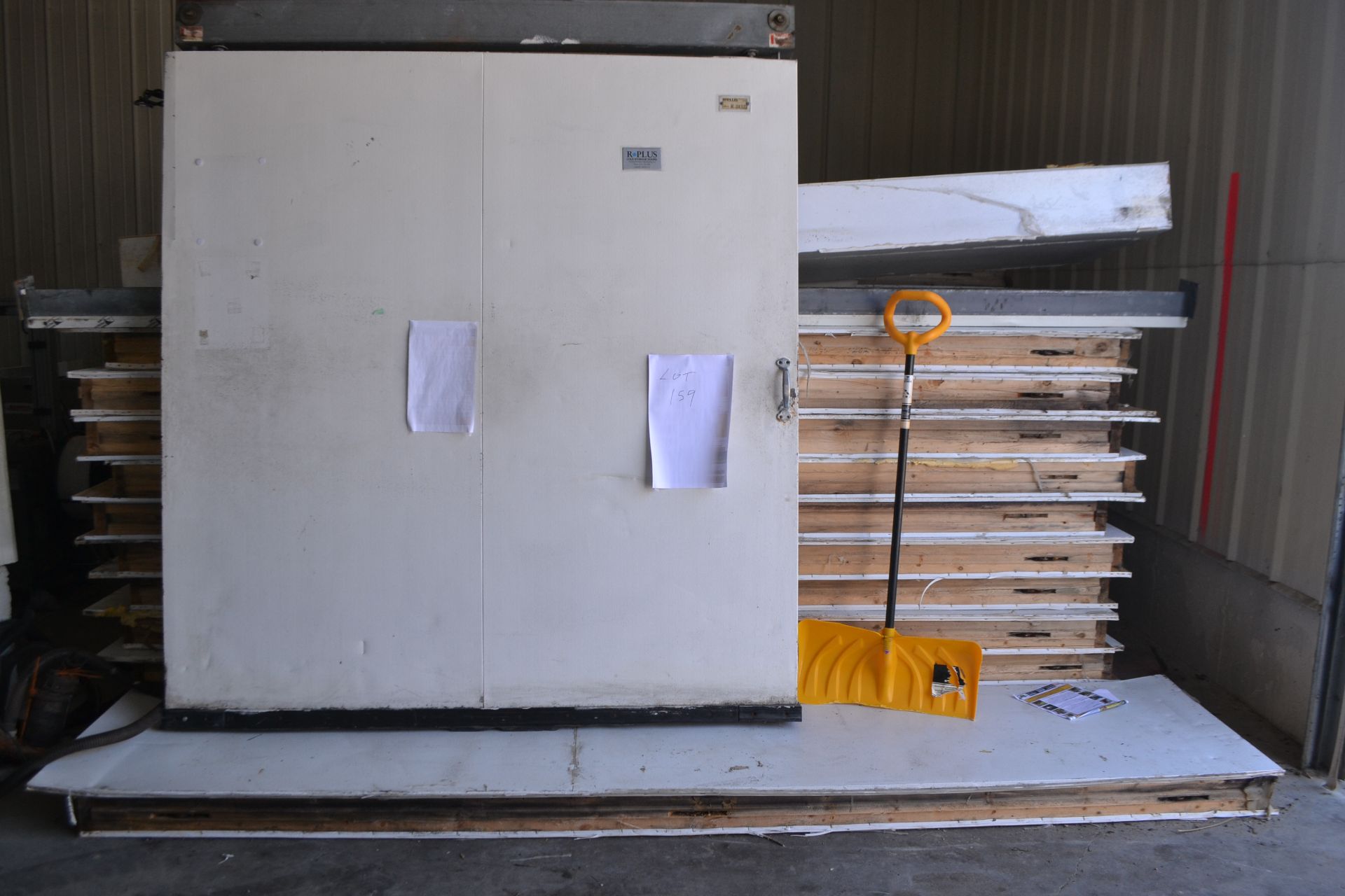 28'L X 16"W X 12'H Freezer room with 5.75" thick panel: Includes 10'H X 9'W door, 7'H X 6.5'W