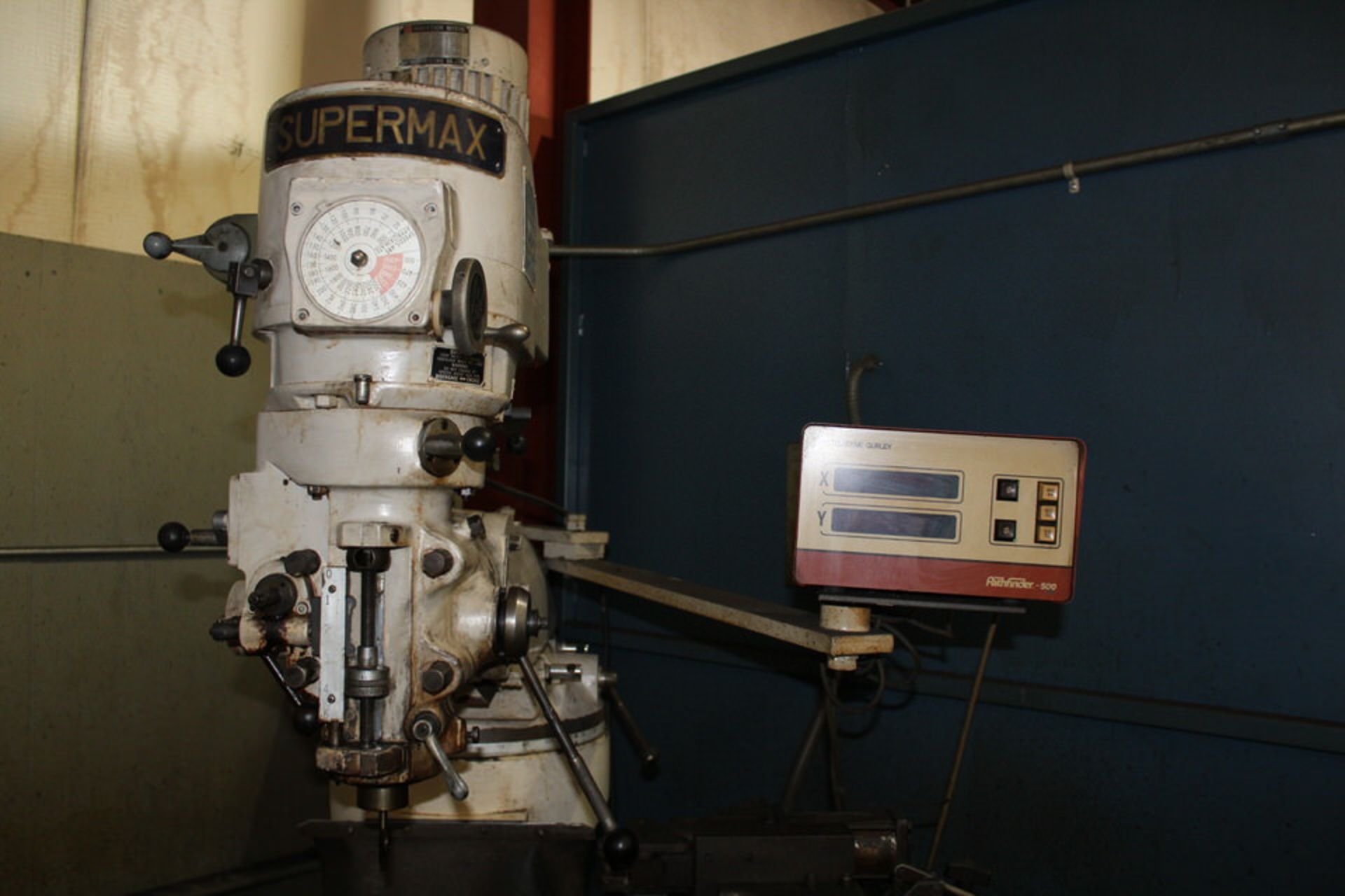 SUPERMAX YCM1 12 AVA VERTICAL MILLING MACHINE, 9" X 40" TABLE, POWERFEED, PATHFINDER 5OO DRO - Image 2 of 2