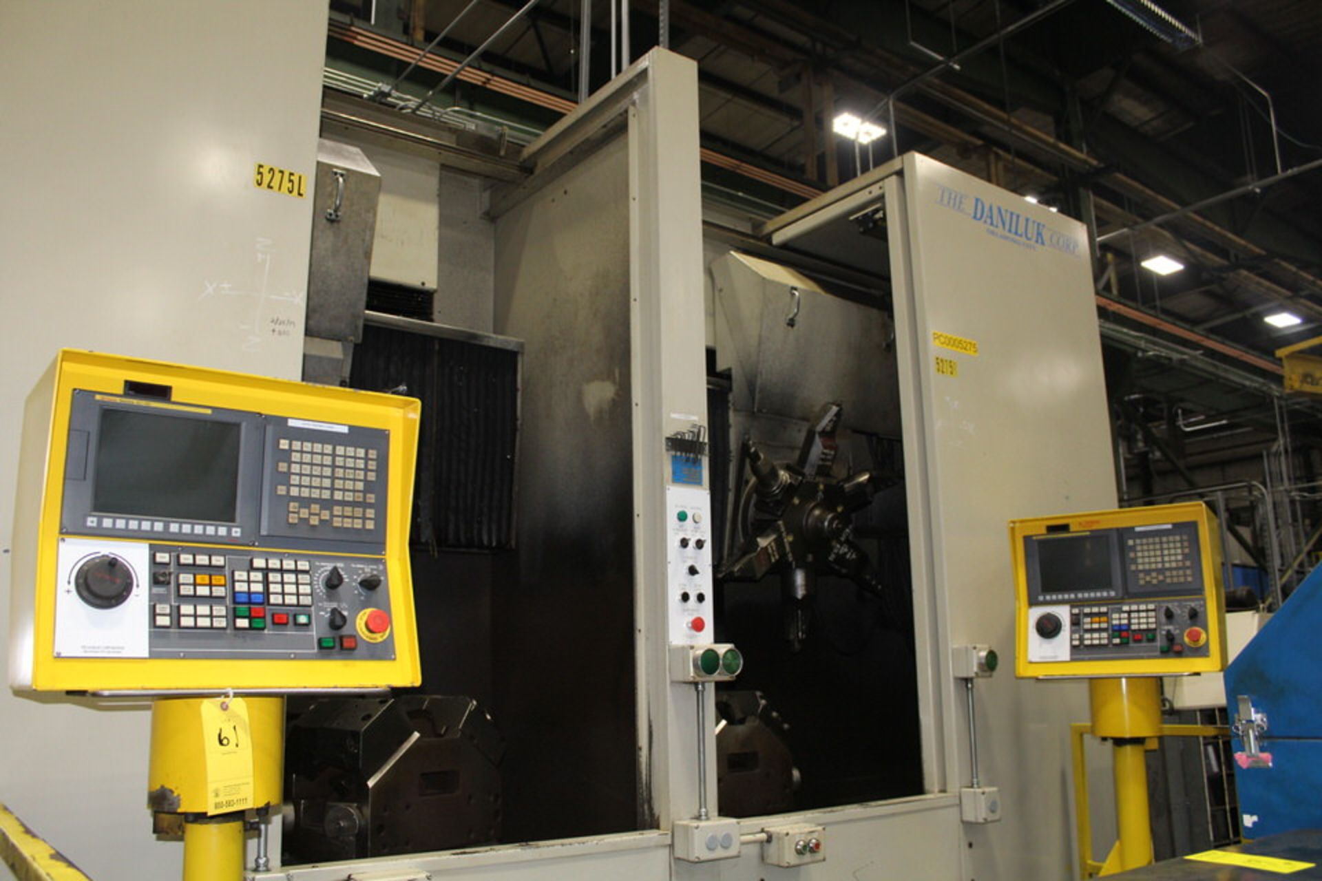 MOTCH VERTICAL LATHE, REBUILT 2008 BY DANILUK,, W/ TOOLING & DOWNDRAFT TABLE, ASST#: PC0005275 - Image 2 of 10