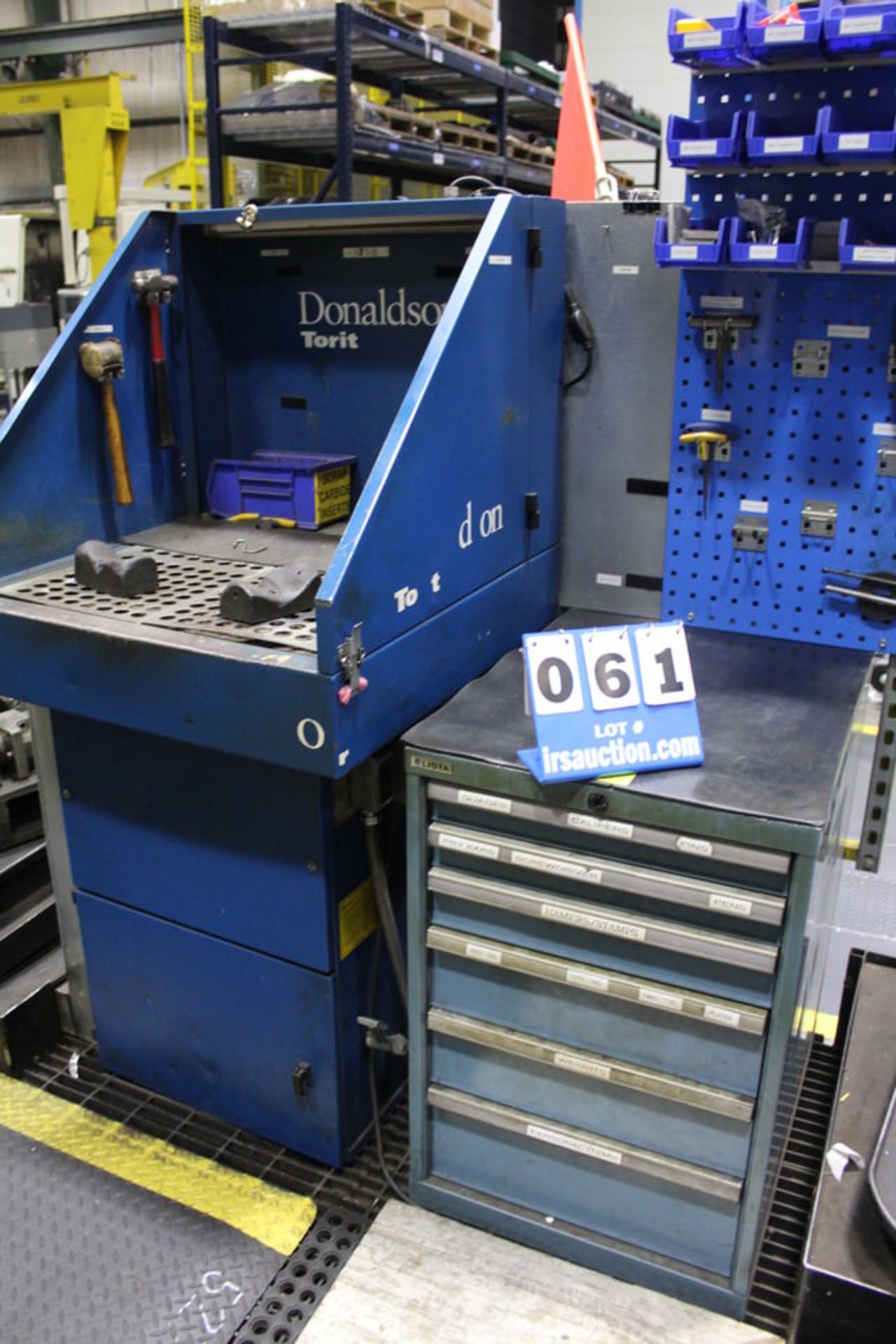 MOTCH VERTICAL LATHE, REBUILT 2008 BY DANILUK,, W/ TOOLING & DOWNDRAFT TABLE, ASST#: PC0005275 - Image 7 of 10