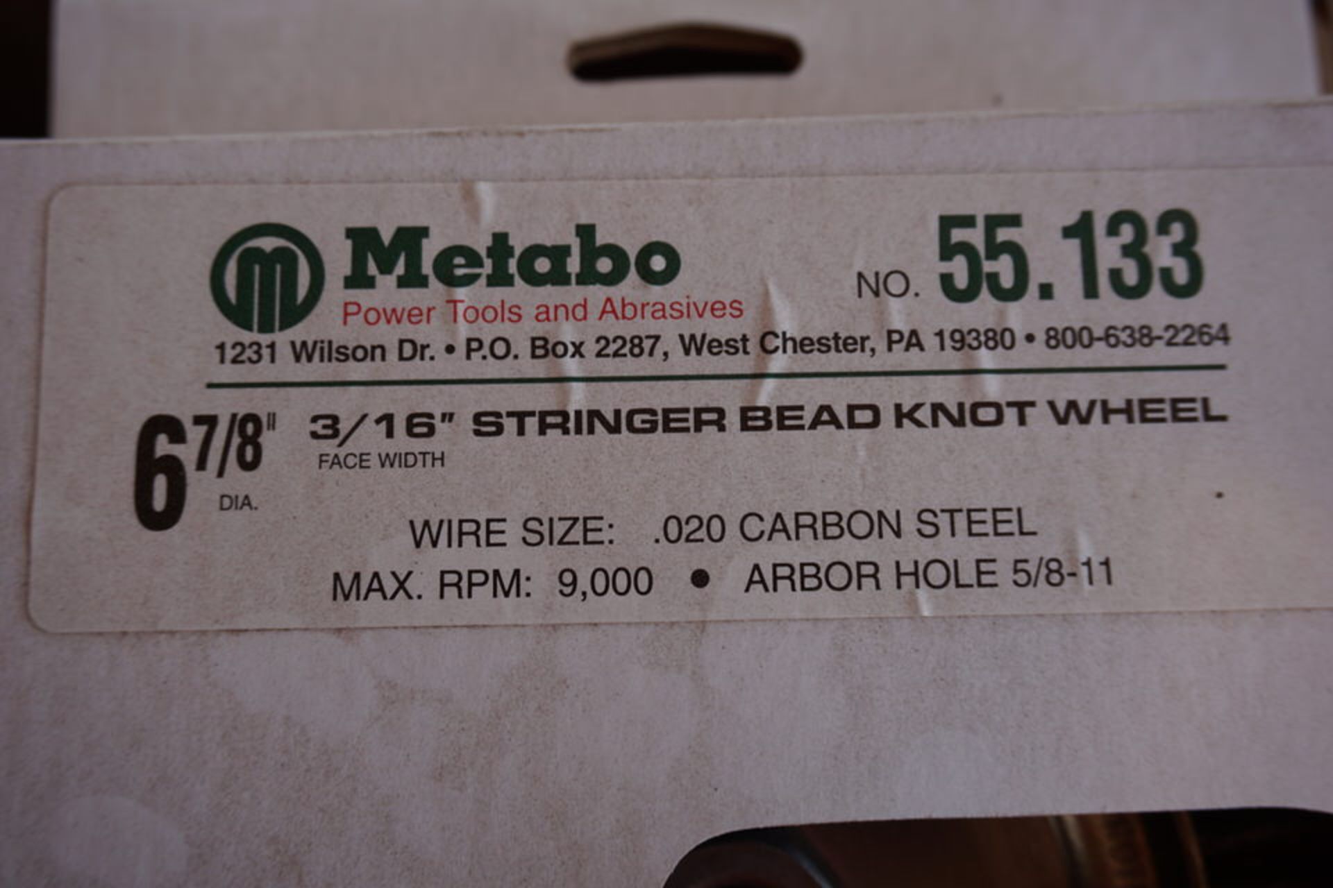METABO 6 7/8" WIRE KNOT BRUSHE S (37) CASES - Image 3 of 3