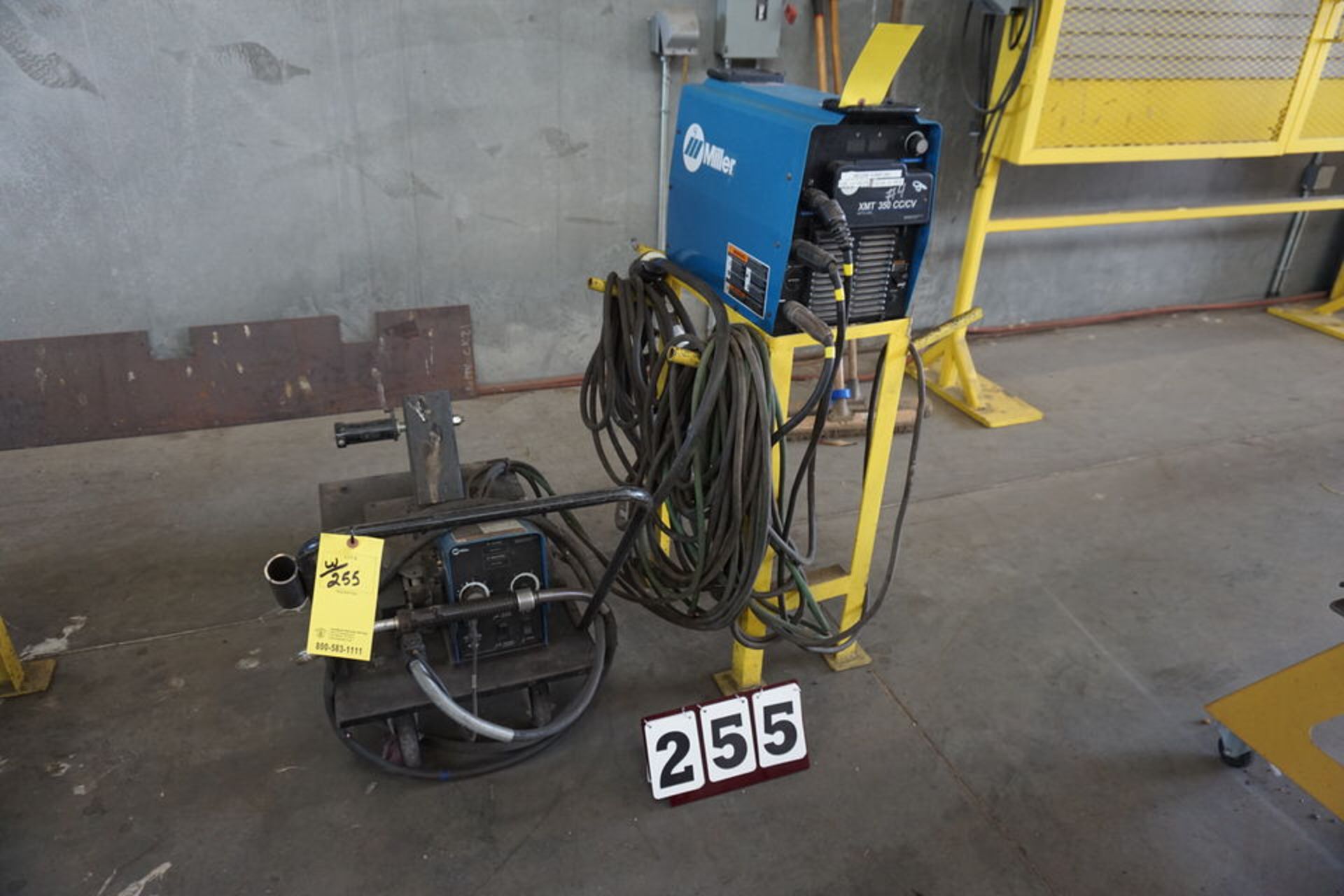 MILLER XMT 350 CC/VC WIRE WELDER W/ MILLER 70 SERIES WIRE FEEDER