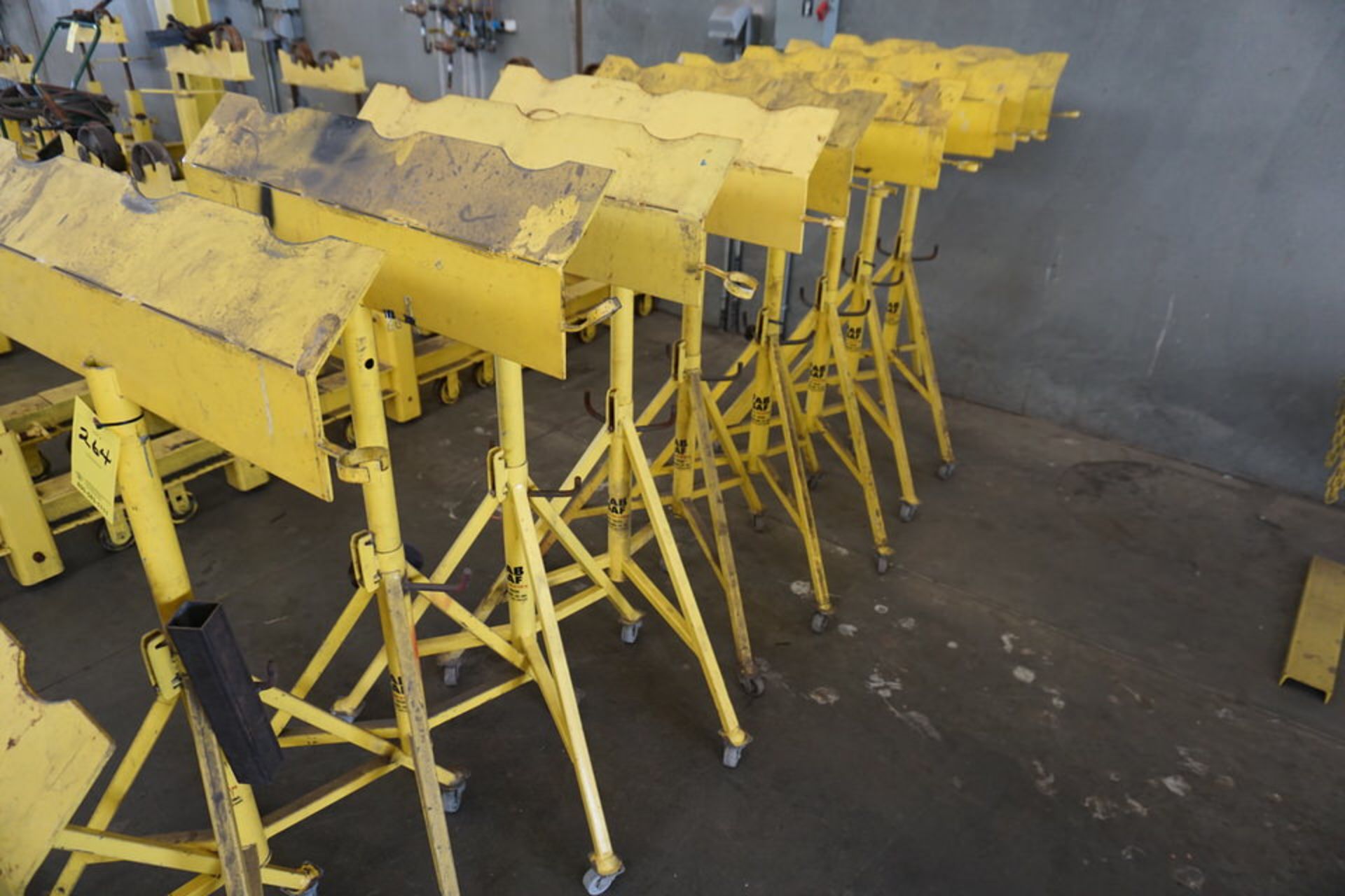 (10) FAB SAF PORTABLE PIPE STANDS, 1,500 LB CAP - Image 2 of 2