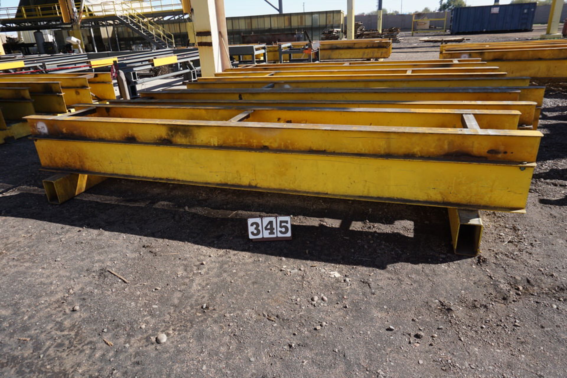 (5) STEEL WORKSTANDS, APPROX 12' LG