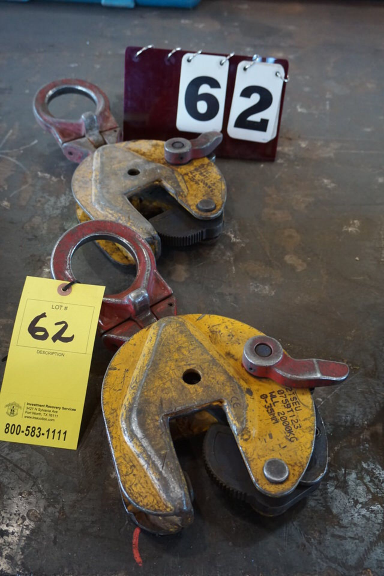2 TON PLATE LIFTING CLAMPS