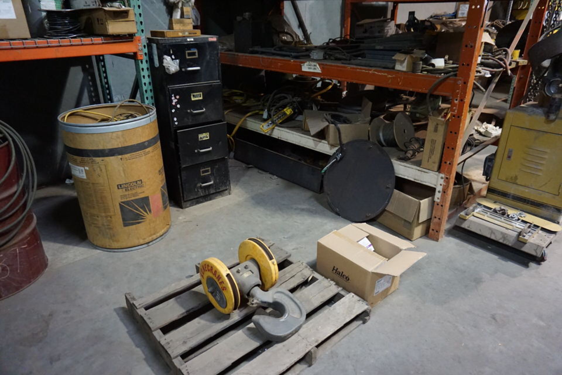 CONT OF TOOL CRIB: SPARE PARTS , SUPPLIES, SHELVING - Image 15 of 39