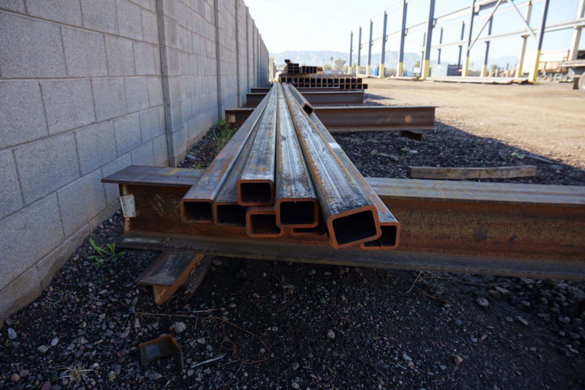 (28) 8" X 8" X 1/2" TUBING, 48' LG, (7) 9" X 5" X 3/8" X 40' LG RECTANGULAR TUBING, (9) 4" X 3" 3/8" - Image 6 of 6