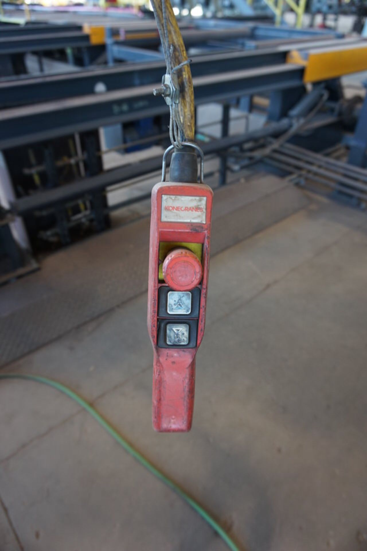 LINCOLN ELEC INVERTEC V350 PRO WIRE WELDER W/ LF74 WIRE FEEDER, KONE 2 TON CAP JIB CRANE & HOIST - Image 6 of 6