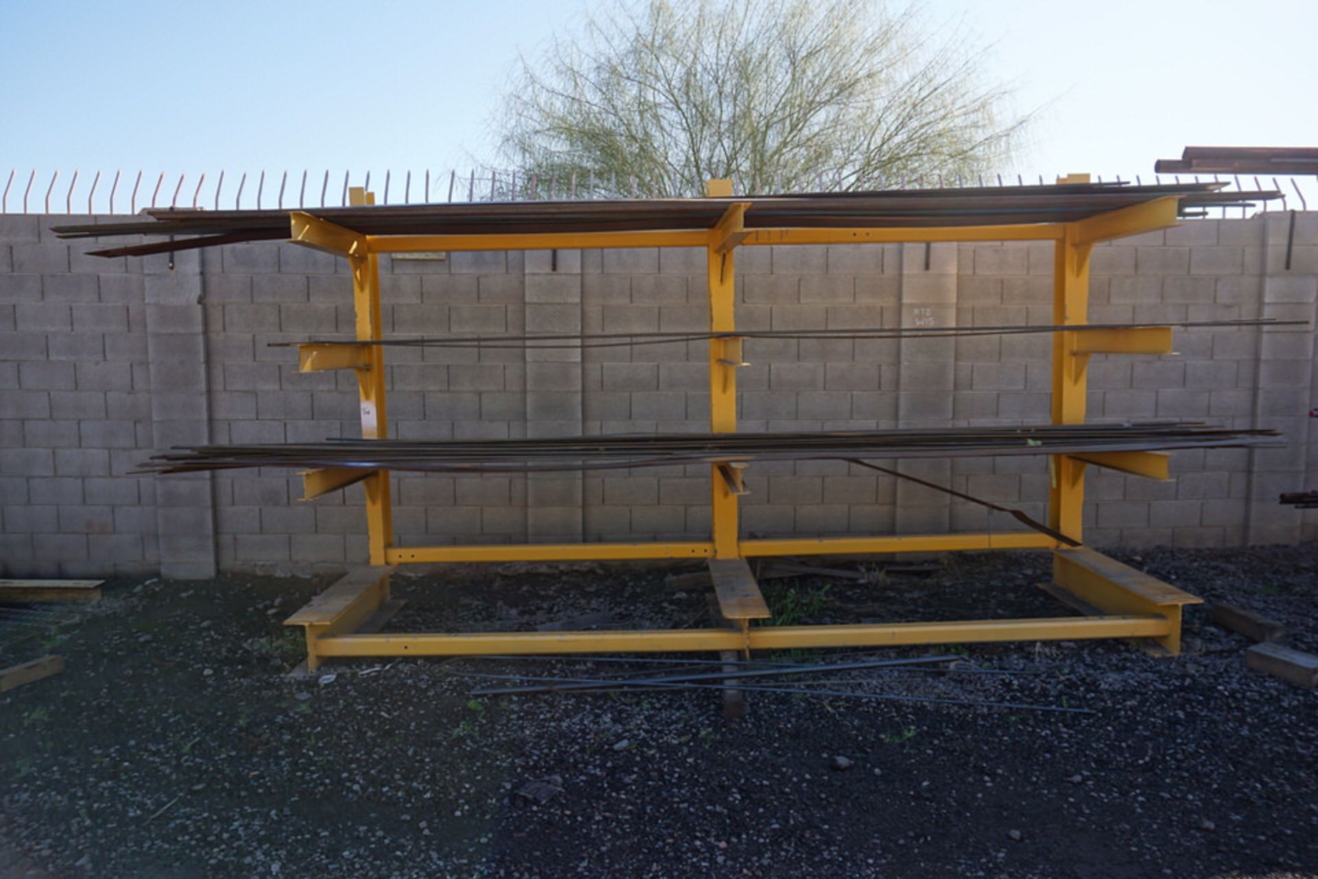 (7) MATERIAL RACKS W/ ASSORT STEEL - Image 2 of 9