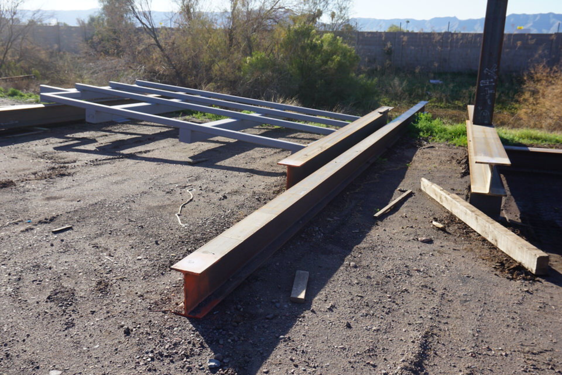 ASSORT STEEL IN YARD AS SHOWN - Image 5 of 7