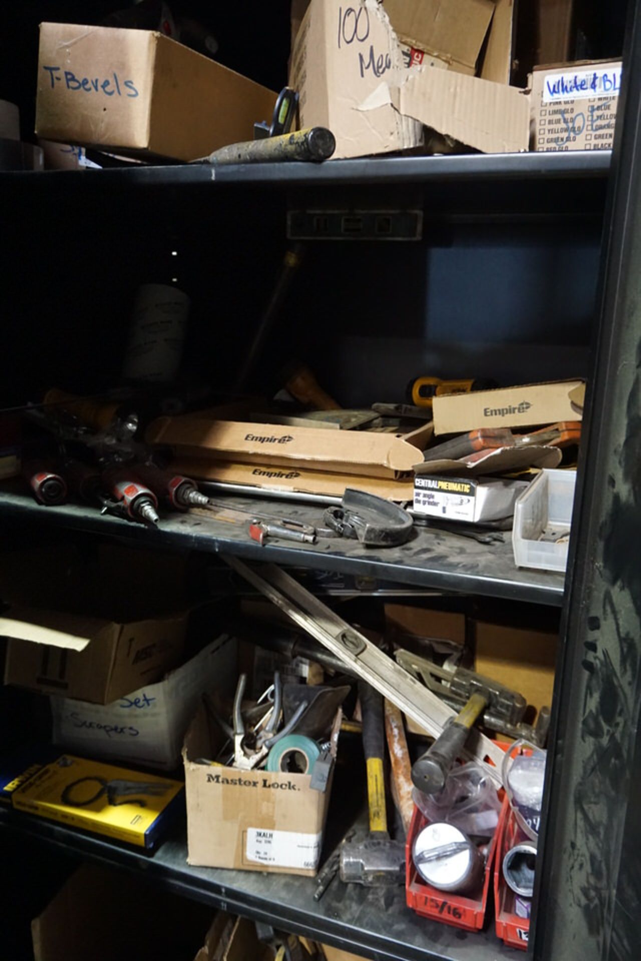 CONT OF TOOL CRIB: SPARE PARTS , SUPPLIES, SHELVING - Image 9 of 39