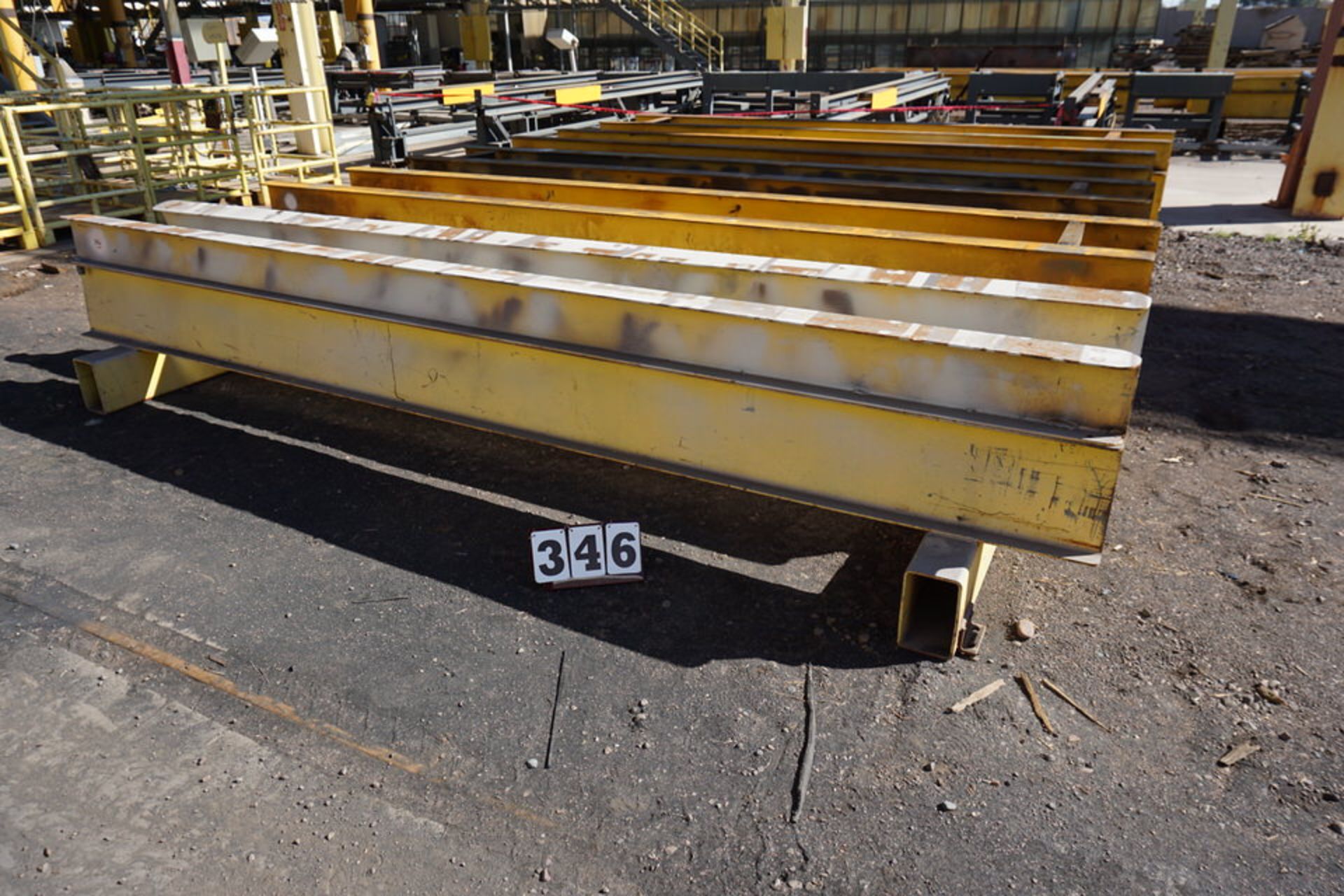 (5) STEEL WORKSTANDS, APPROX 12' LG