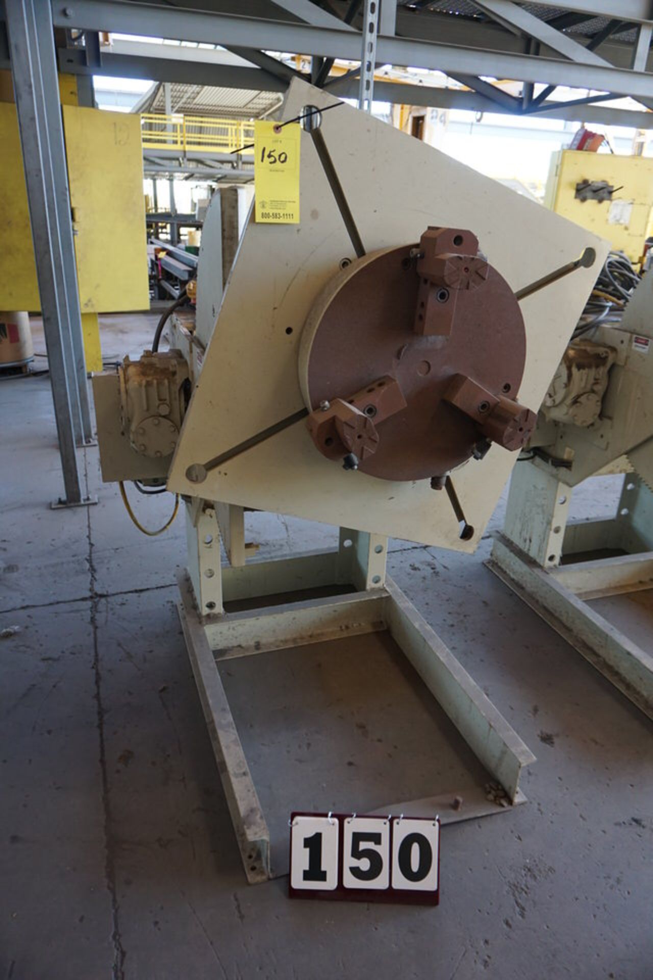 PANDJIRIS WELDING POSITIONERS, MDL: 30-6 AB, 18" 3 JAW CHUCK, FOOT CONTROL