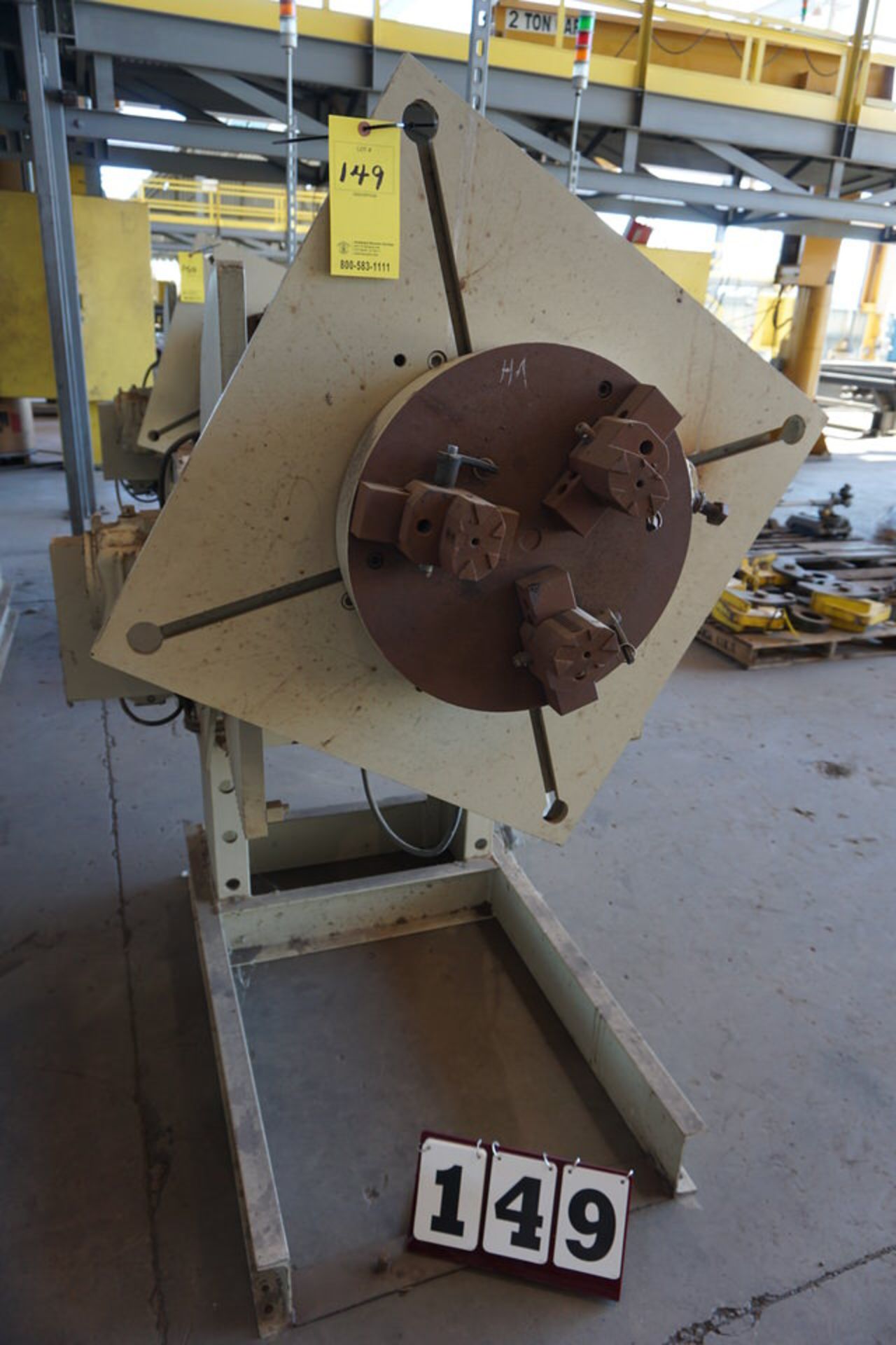 PANDJIRIS WELDING POSITIONERS, MDL: 30-6 AB, 18" 3 JAW CHUCK, FOOT CONTROL