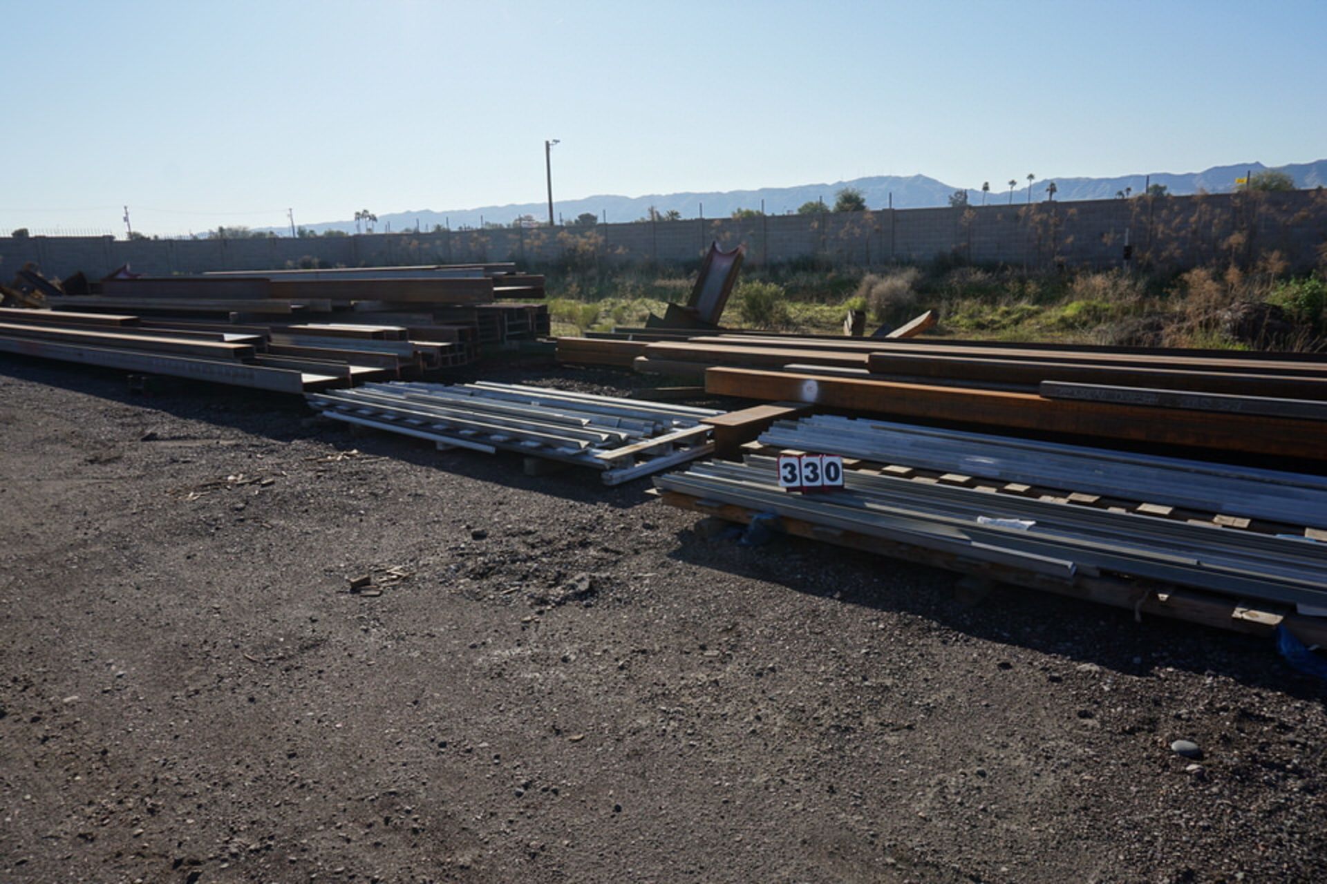 STEEL I-BEAM, TUBING AS SHOWN