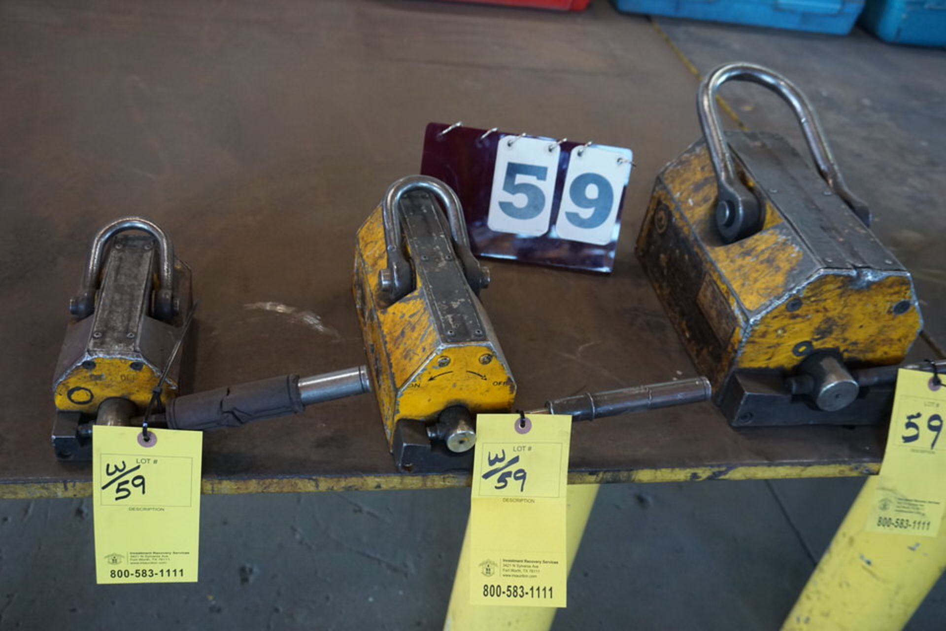 (3) ASSORT SIZE LIFTING MAGNET S