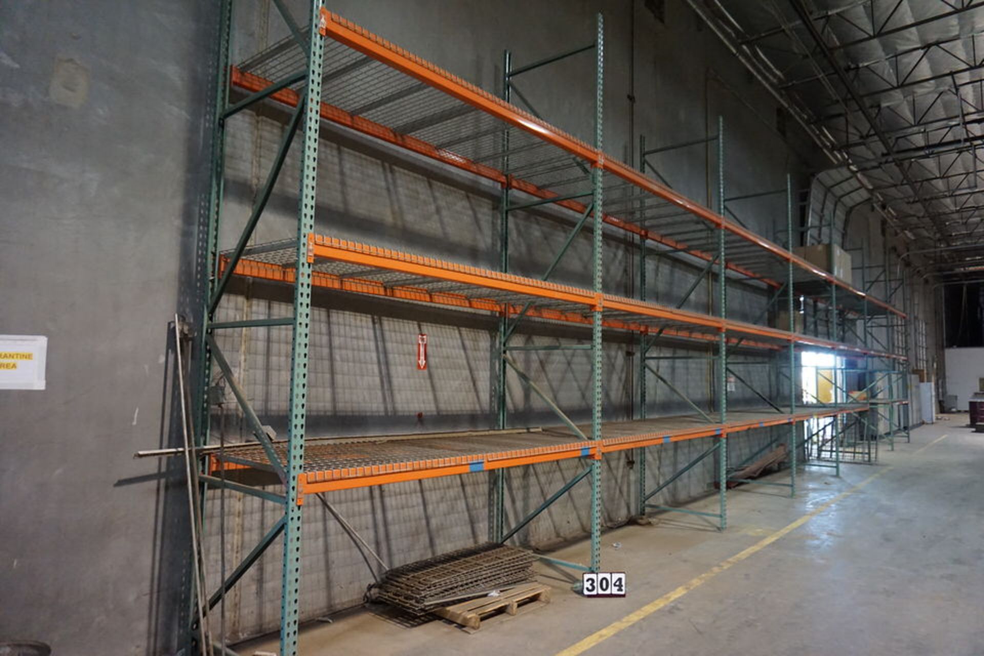 (7) SECTIONS PALLET RACK, 42" X 9' X 15' TALL