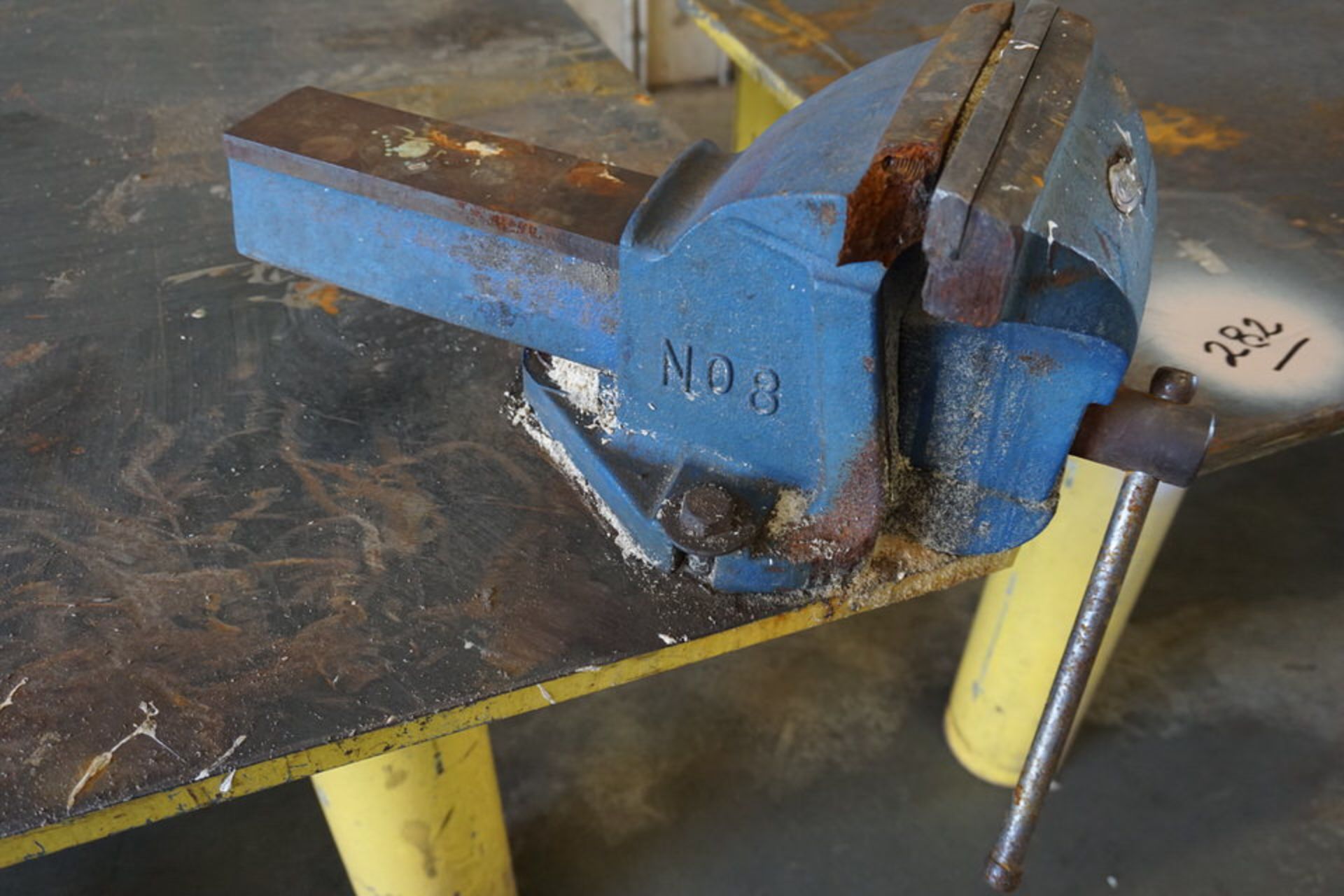 STEEL WORK TABLE, 5' X 5' X 37 " TALL - Image 2 of 2