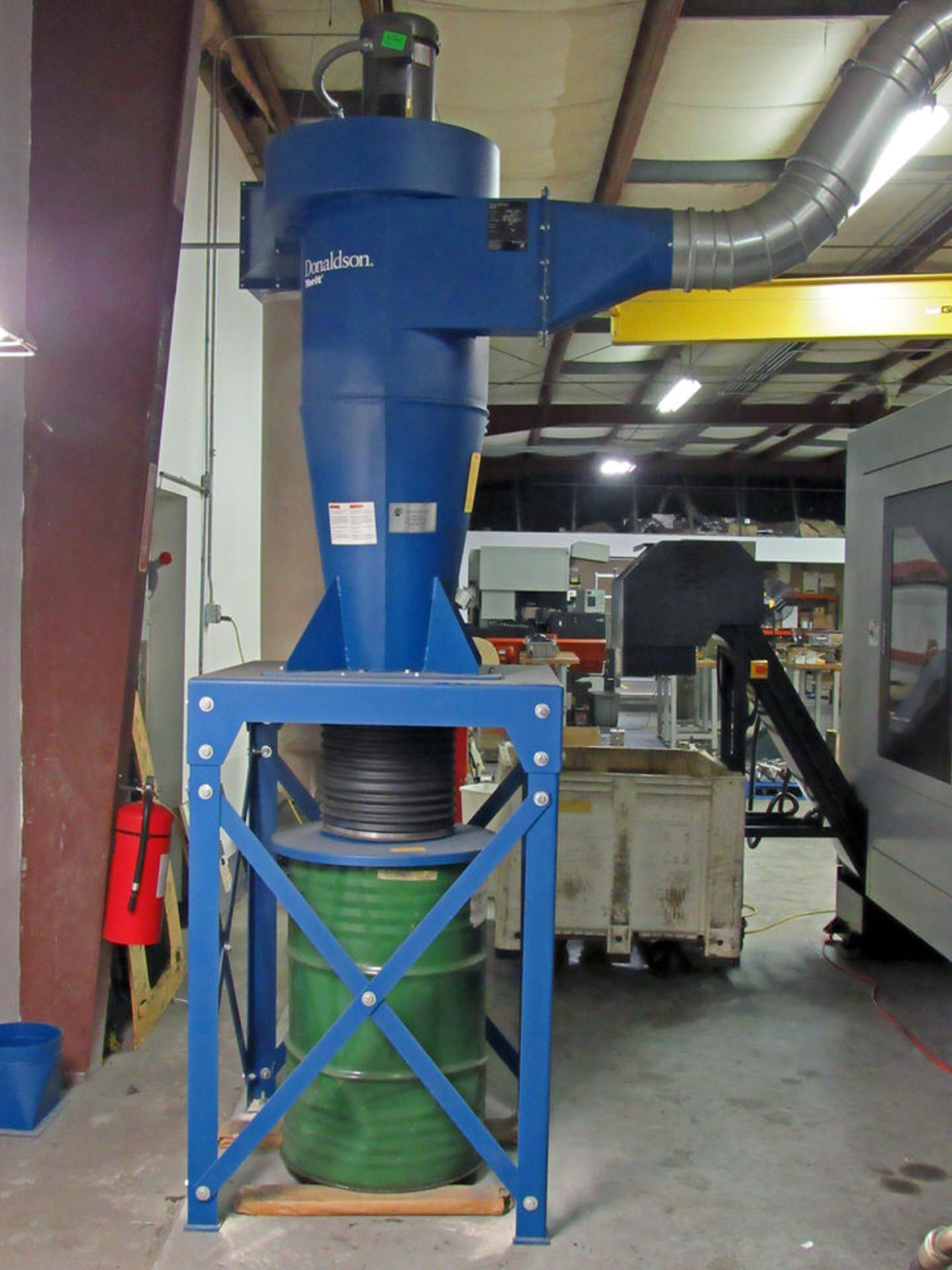 Donaldson Torit Model 20 CYC Cyclone Collector Dust Collection System, 5 hp, 2000 cfm cap., 20"