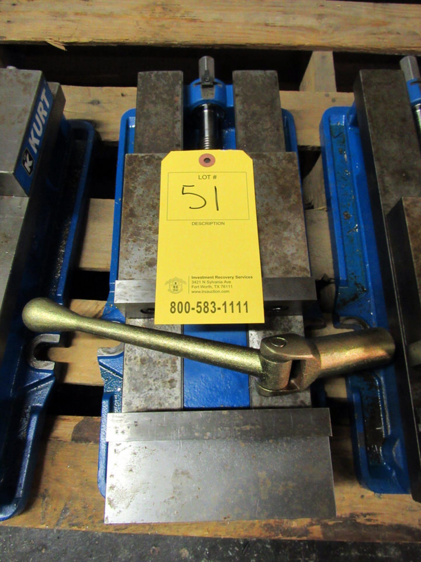 Kurt Model D688 Single Station Machine Vise, 8.8" opening, 6" jaw width, 7342 lbs. clamping force at