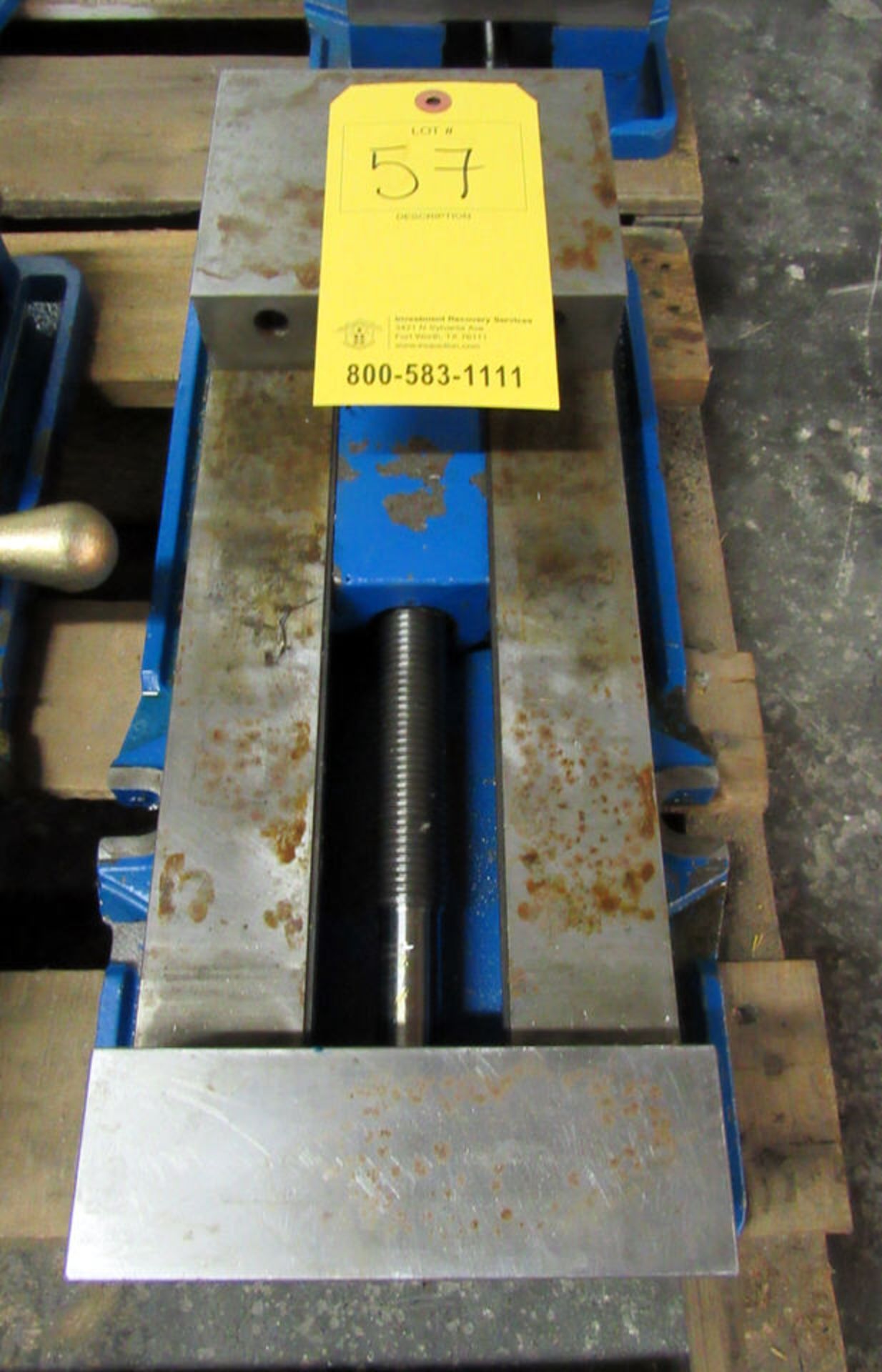 Kurt Model D688 Single Station Machine Vise, 8.8" opening, 6" jaw width, 7342 lbs. clamping force at