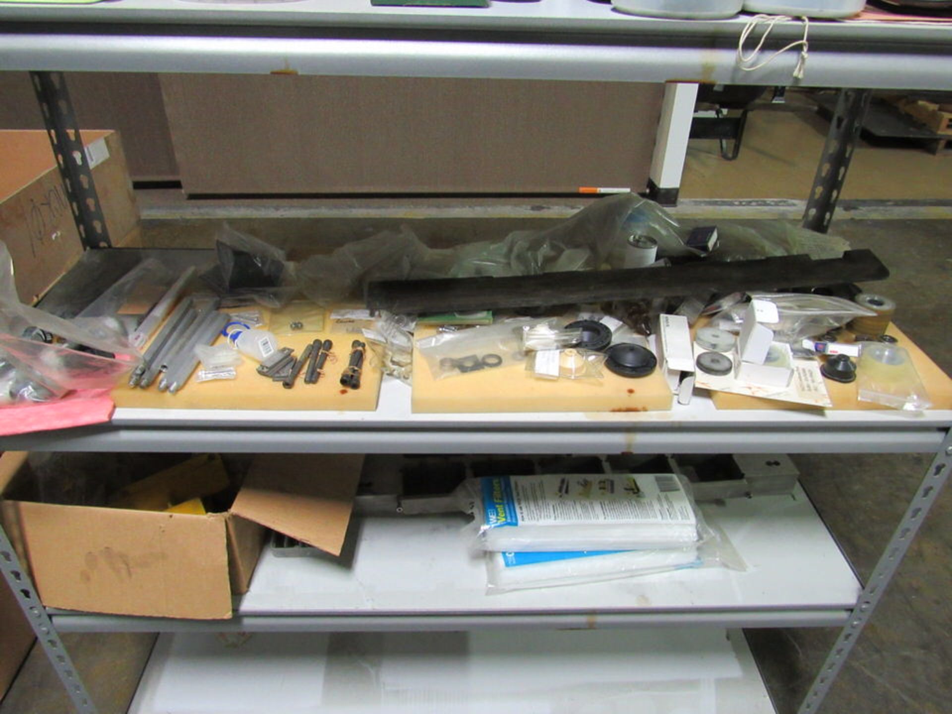 Metal Shelf with Tooling and Misc. for Mitsubishi BA24 EDM - Image 5 of 6