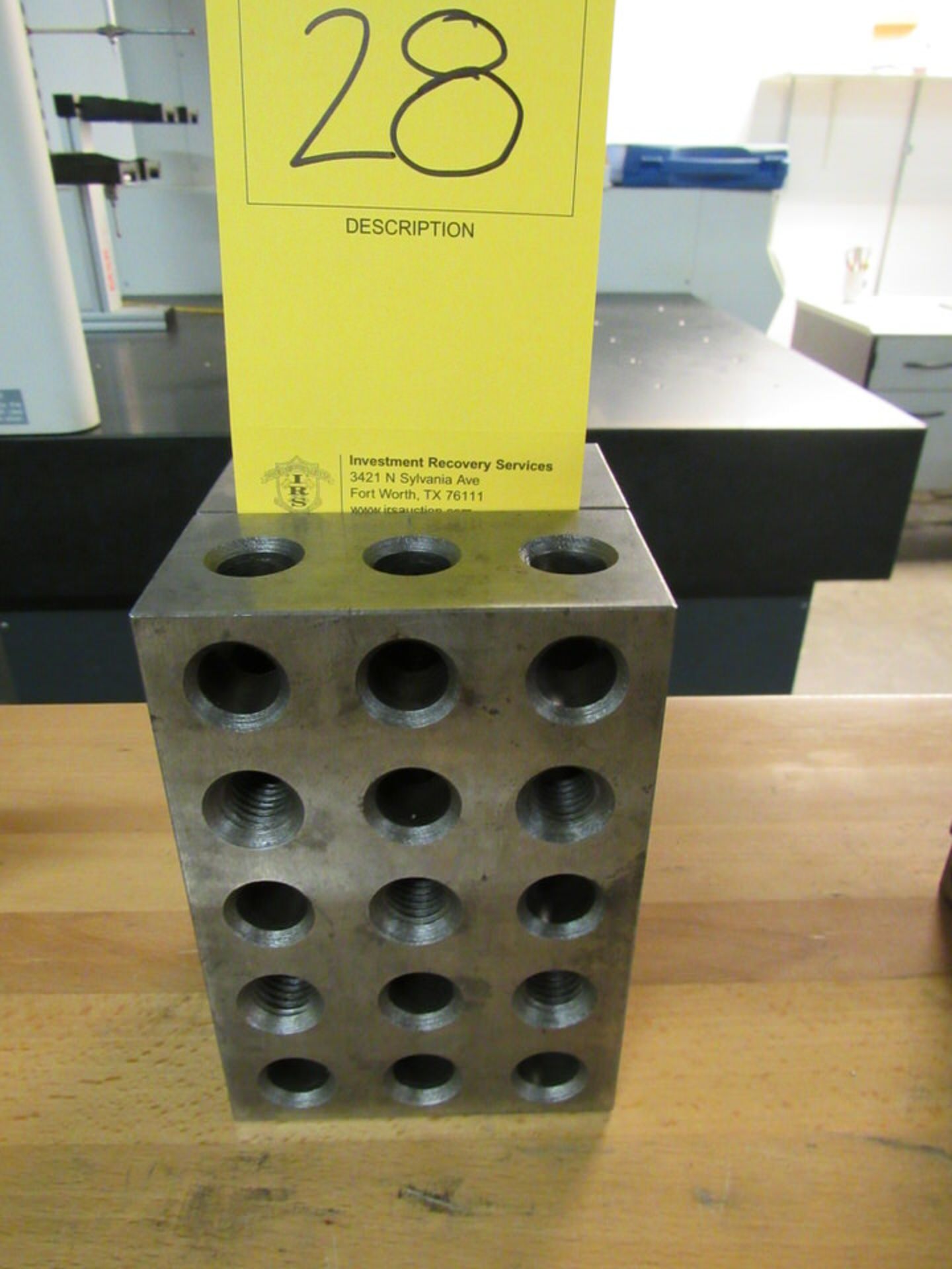 Set of (2) 4" x 6" x 2" Precision Steel Blocks with 23 Holes