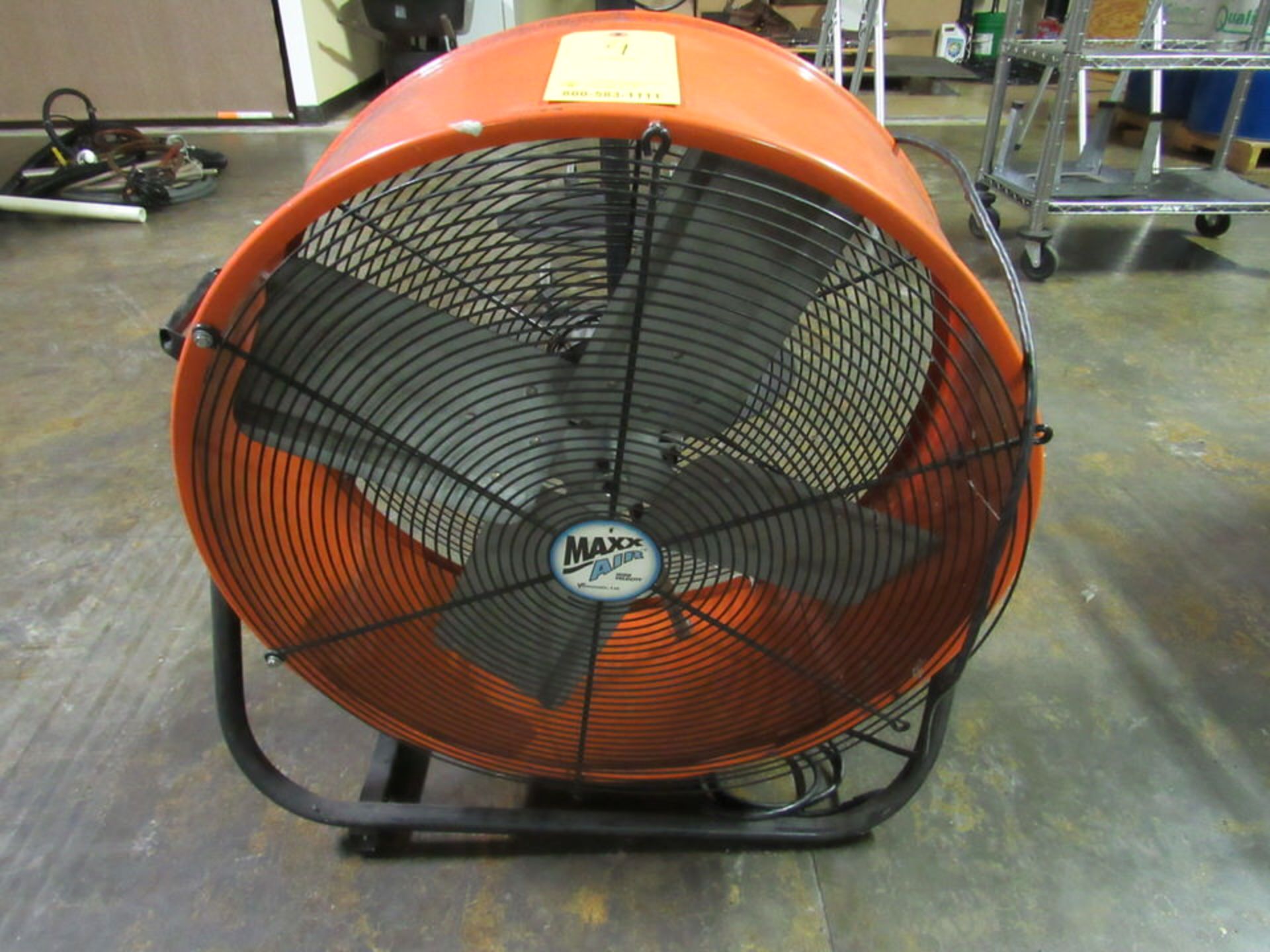 Maxair Model BF24TF Floor Fan, 2800 - 4000 cfm air flow, 24" dia. fan blade, S/N NA