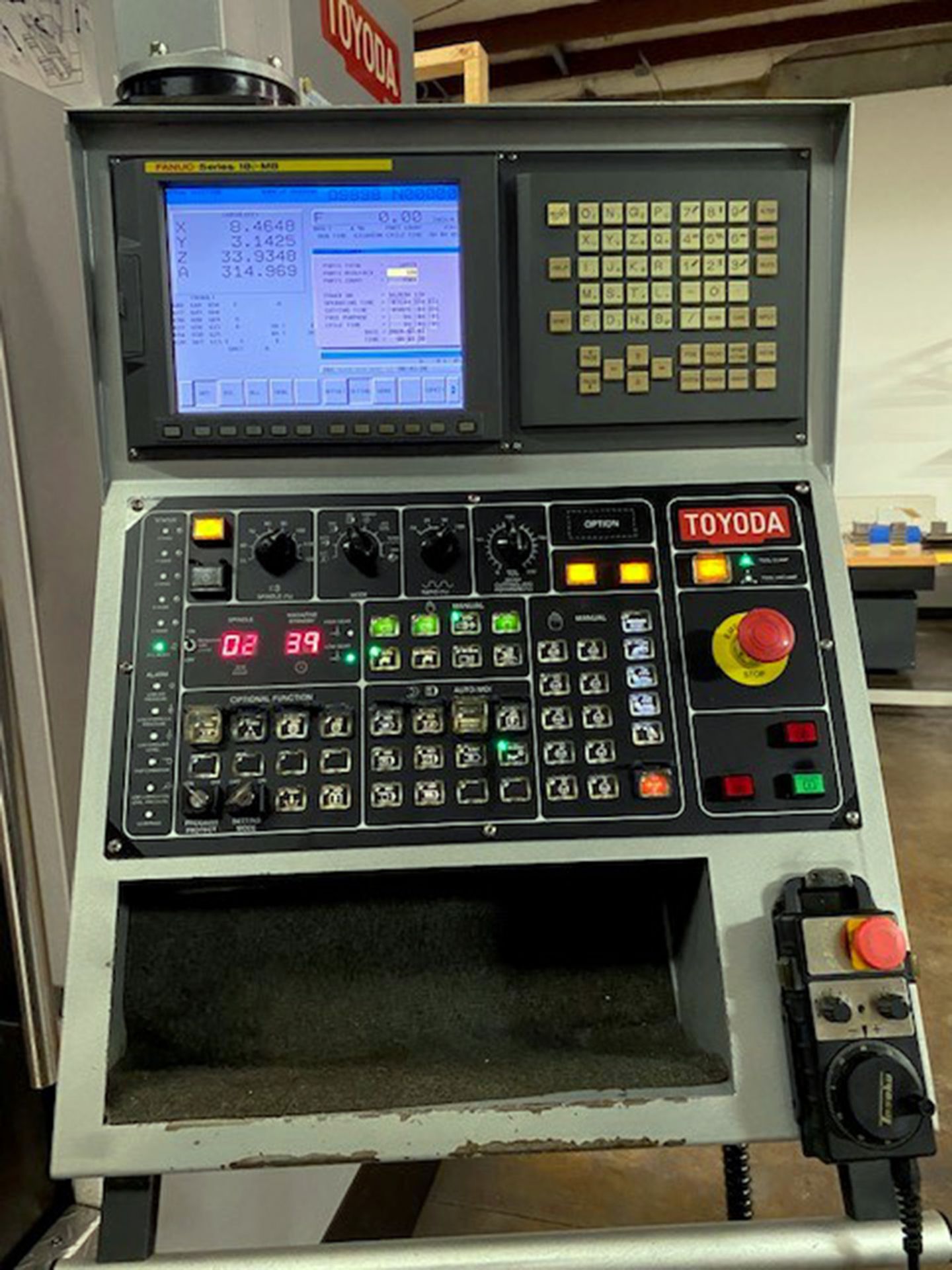 Toyoda FV1680 MCE (Mold Center Edition) CNC Vertical Machining Center, new 2008, 68.9" x 31.5" - Image 15 of 16