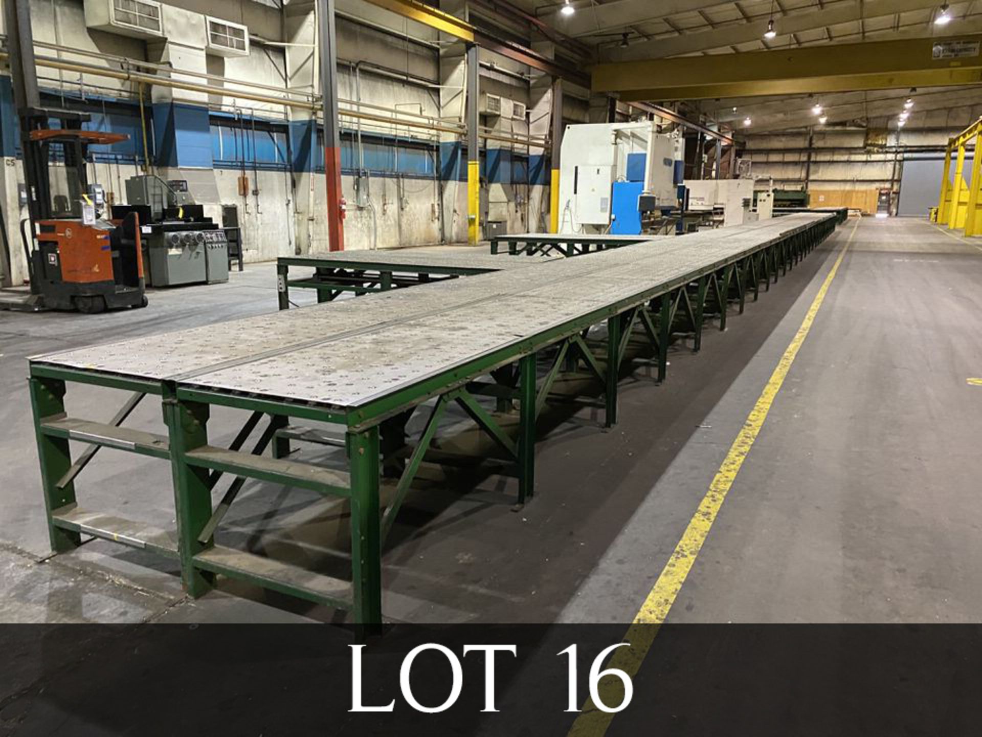 All Rolling Conveyor on Up to LVD Press (LOCATION: 1400 WESTPARK WAY, EULESS TX 75856)