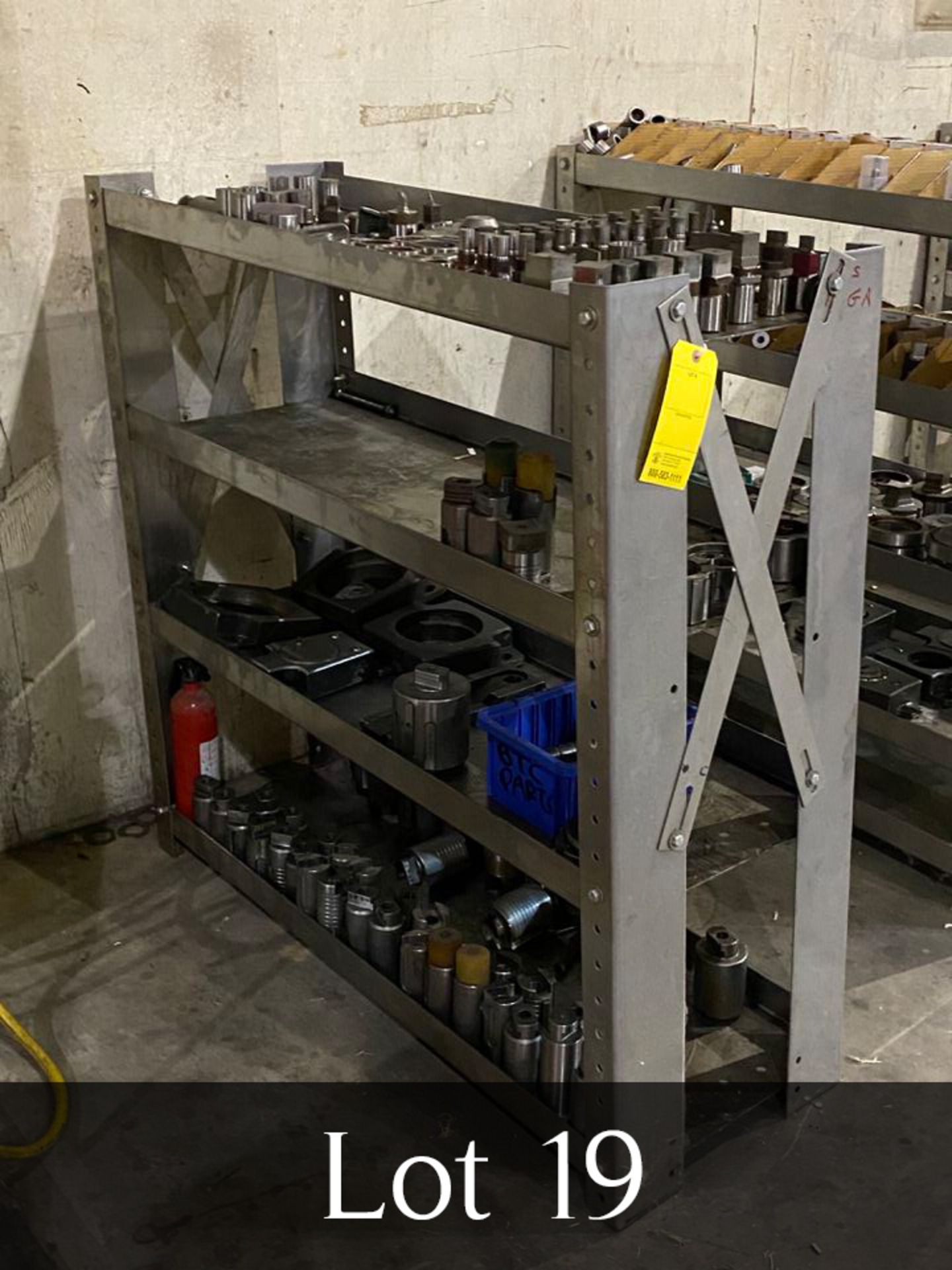 Misc Punch Press Tooling w/ Shelf (LOCATION: 1400 WESTPARK WAY, EULESS TX 75856)