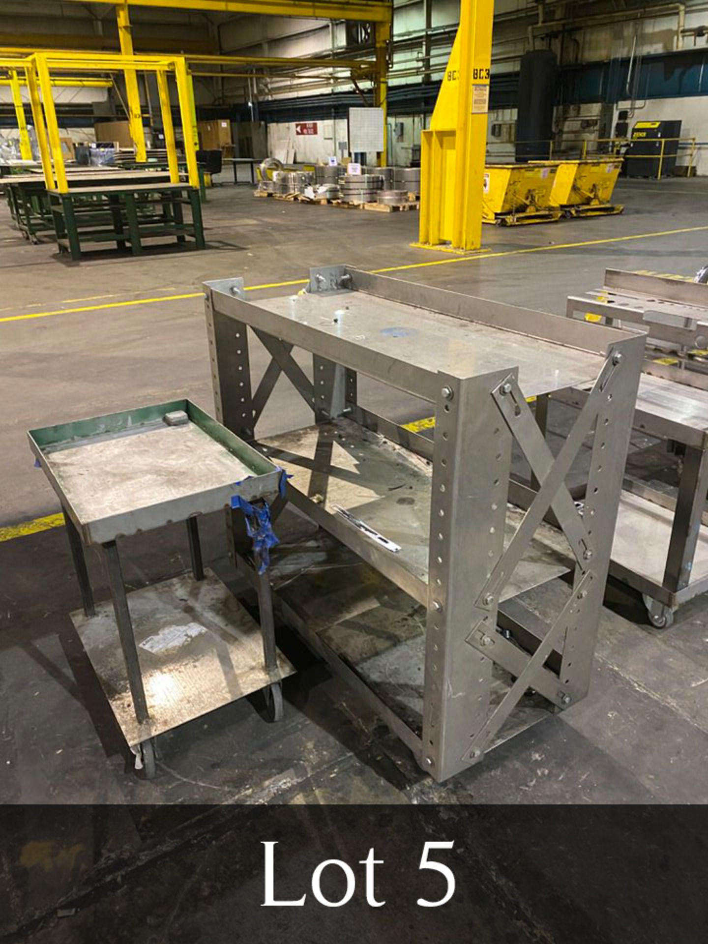 Material Cart on Casters (LOCATION: 1400 WESTPARK WAY, EULESS TX 75856)