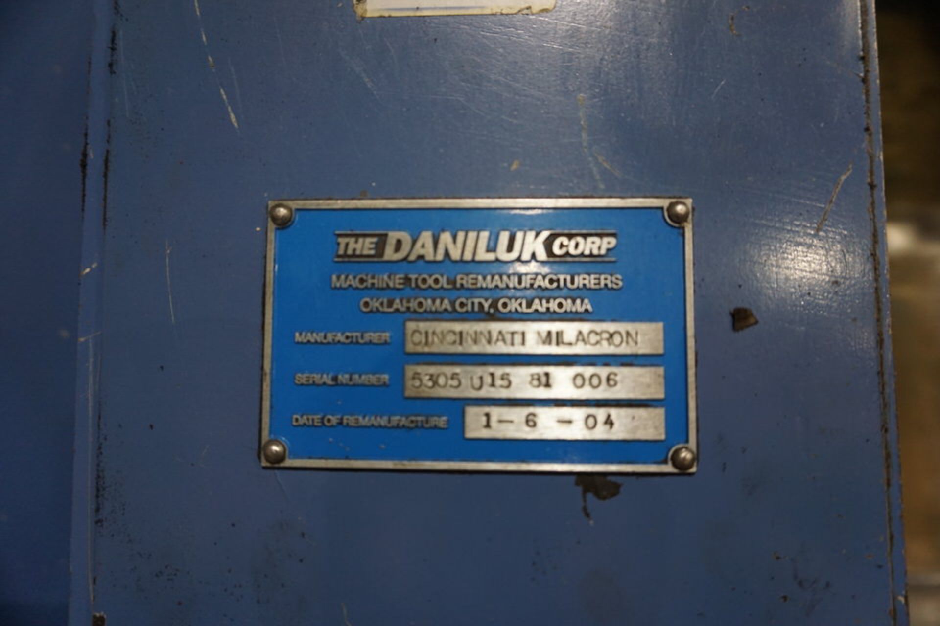 CINCINNATI MILACRON CNC LATHE, REMANUFACTURED BY DANILUK 2004 - Image 11 of 12