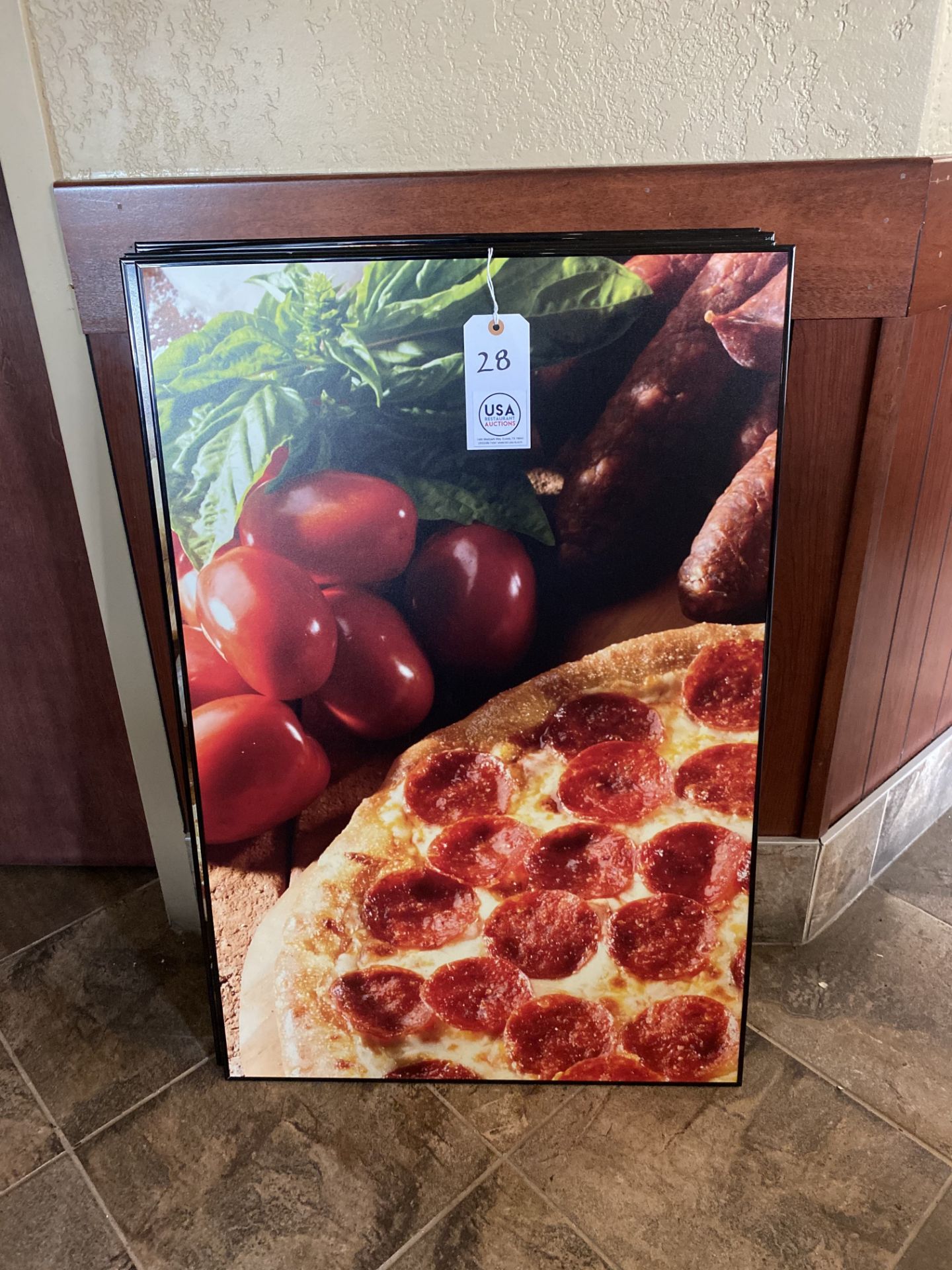 Restaurant Posters with Frames (x8)