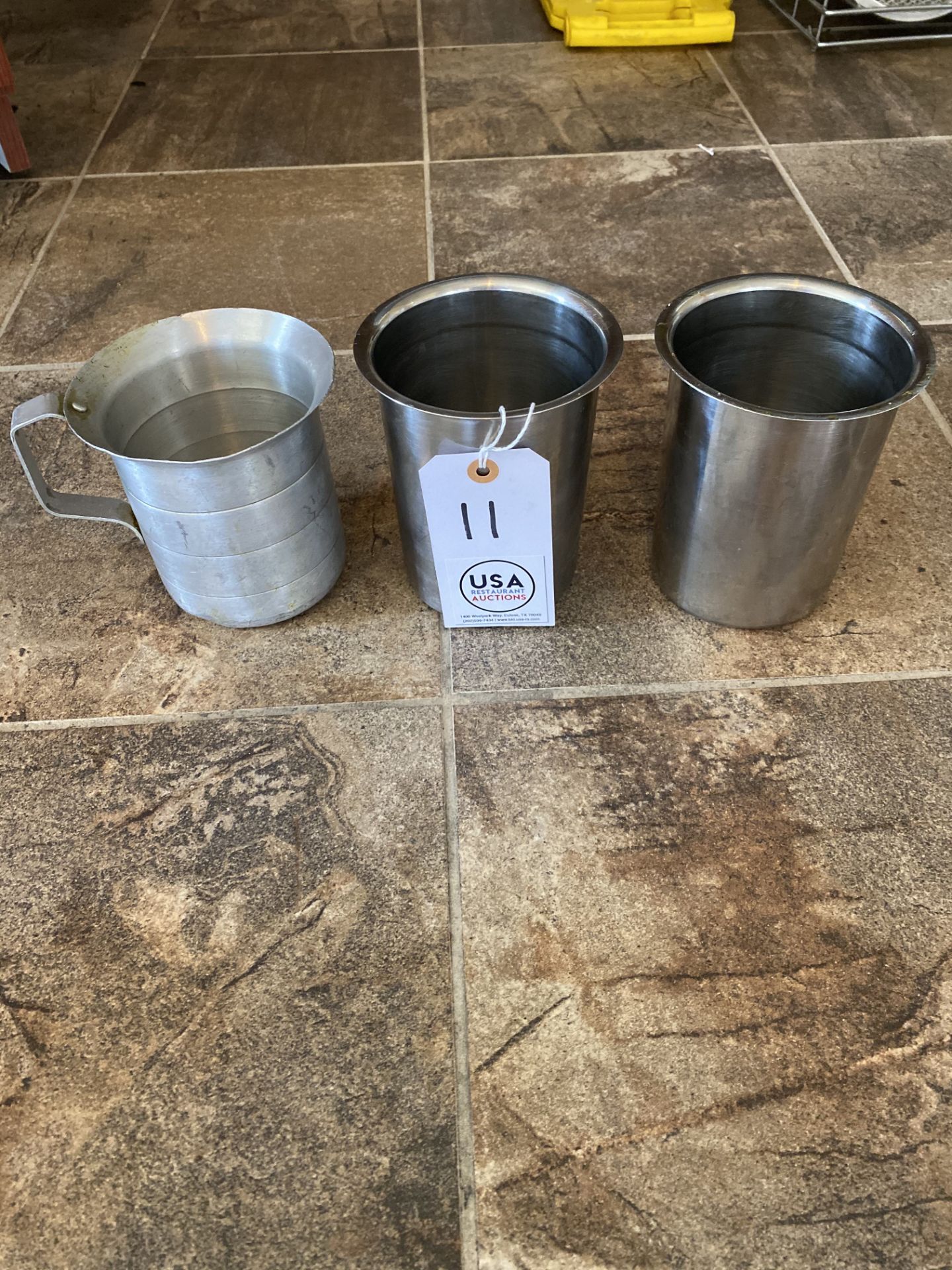 Stainless Steel Containers (x3)