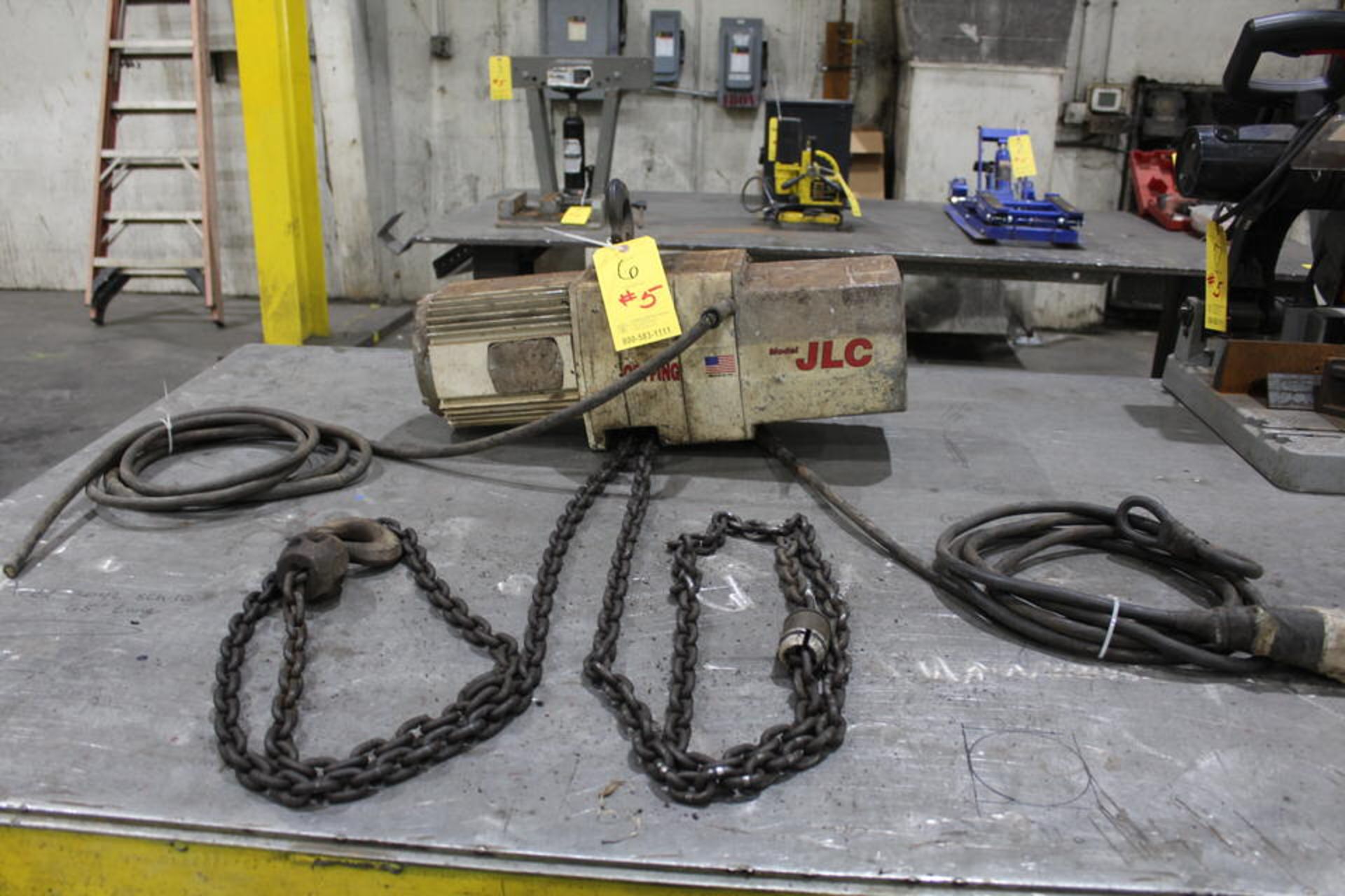 COFFING MDL JLC 1 TON ELEC HOIST W/ PENDANT CONTROL